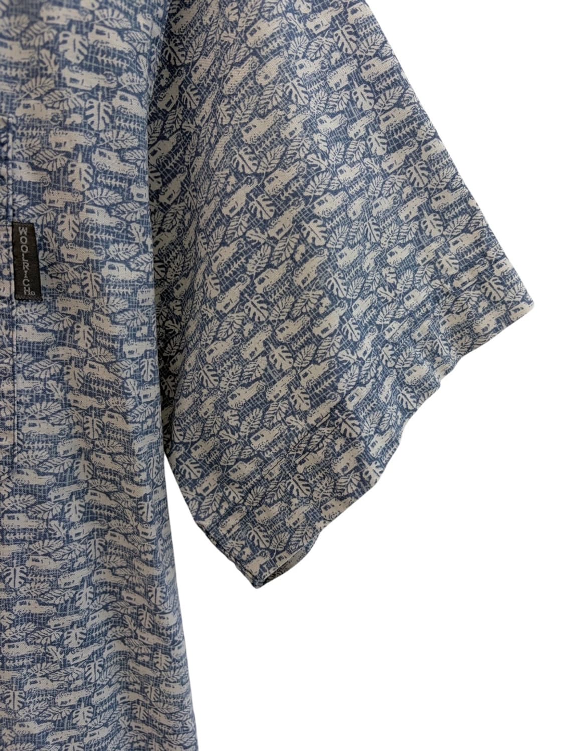 00년대 울리치 빈티지 패턴 반팔셔츠 인디고블루 (2XL) 상품이미지5