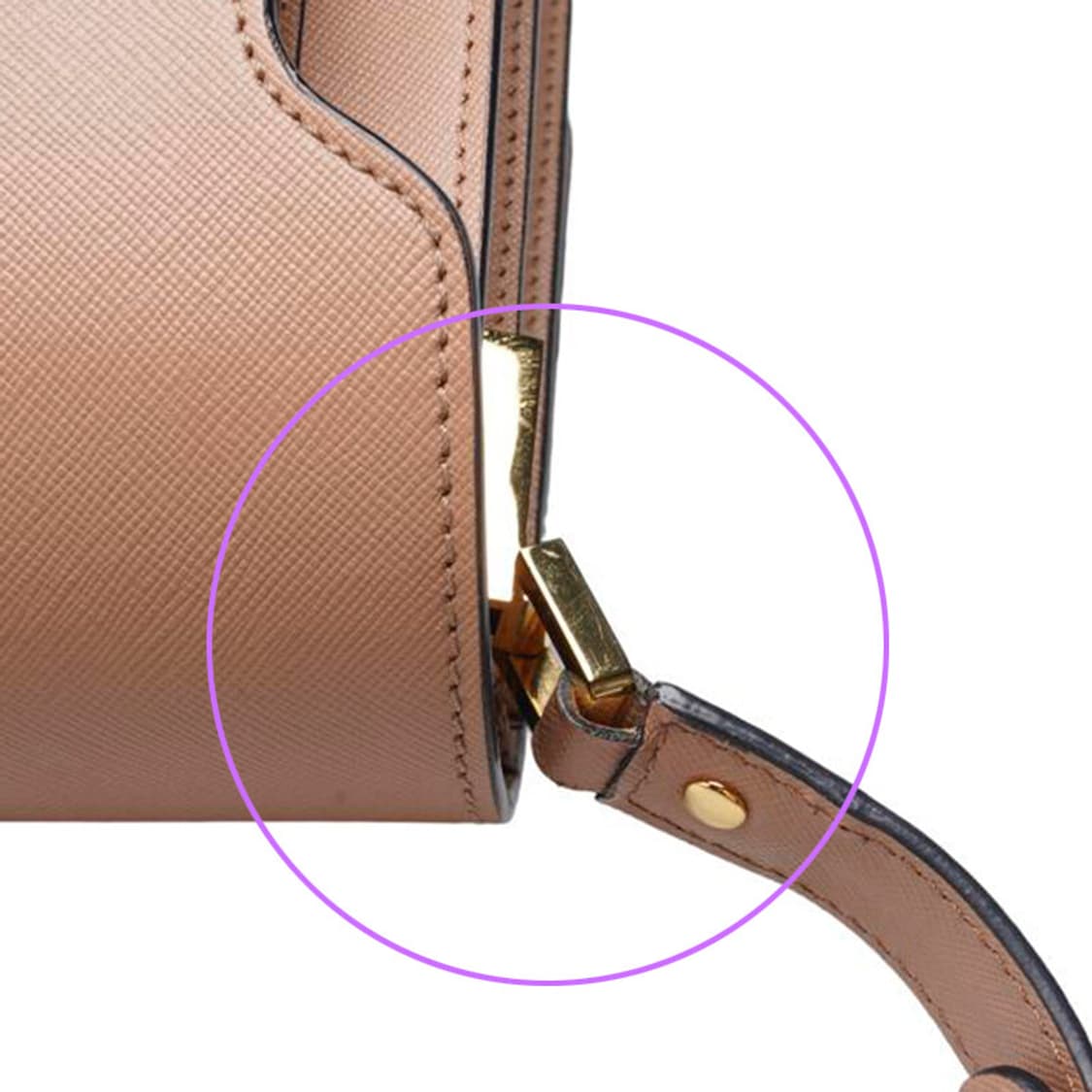 (중고) 마르니 베이지 사피아노 트렁크 미듐 숄더백 상품이미지9