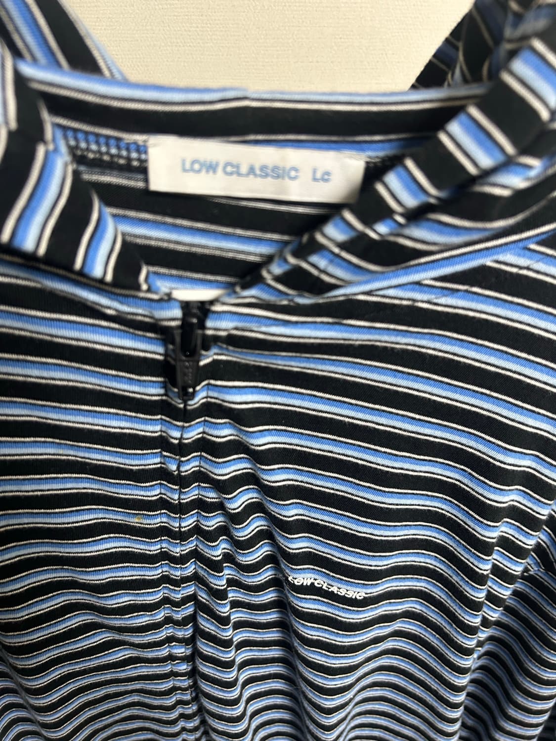 로우클래식 스트라이프 집업 후디 상품이미지5