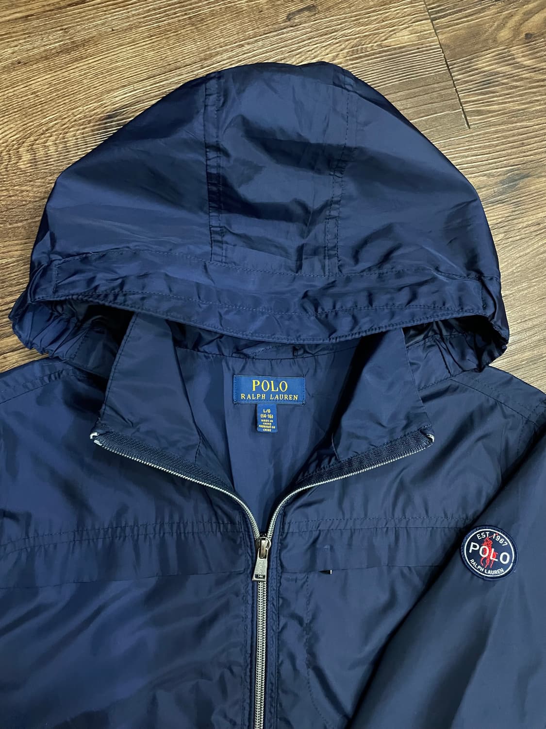 폴로 랄프로렌 폴리쉘 바람막이 자켓 네이비 상품이미지1
