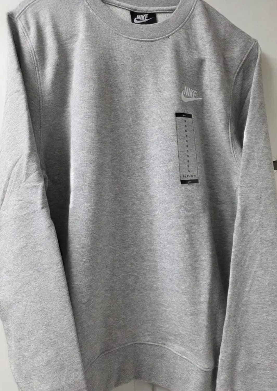 나이키 쭈리맨투맨 s 그레이 상품이미지1