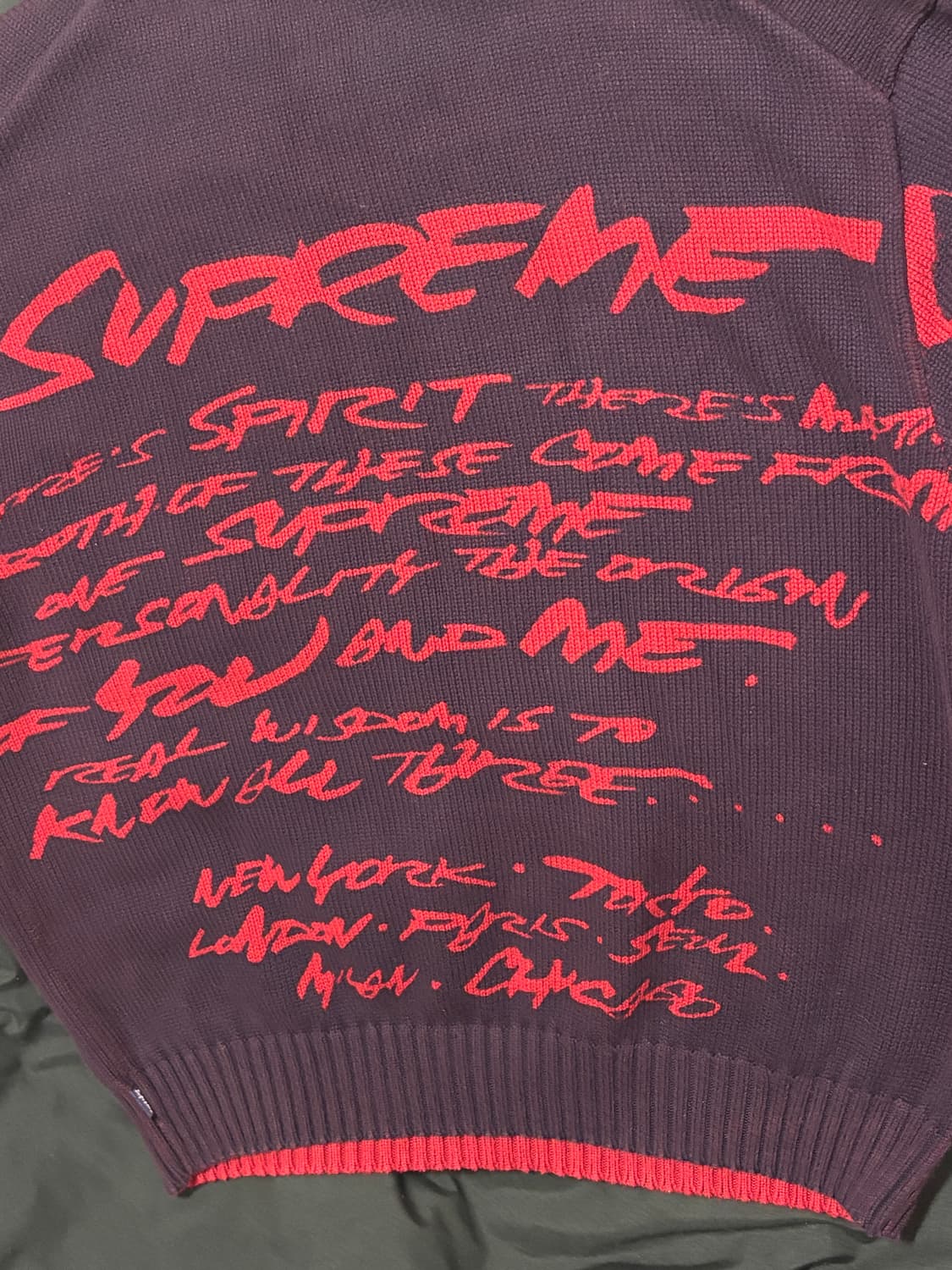 Supreme Futura Sweater-슈프림 퓨추라 스웨터 네이비 상품이미지4