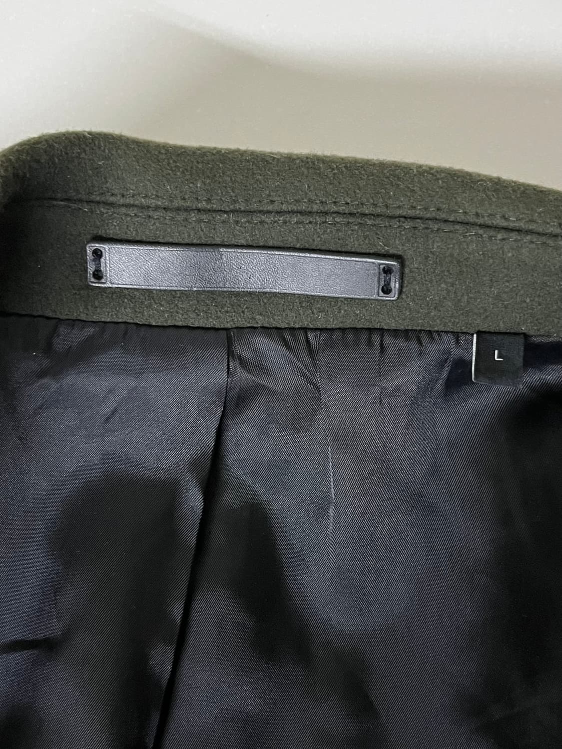 L) 띠어리 Theory 캐시미어 블렌드 코트 그린 상품이미지4