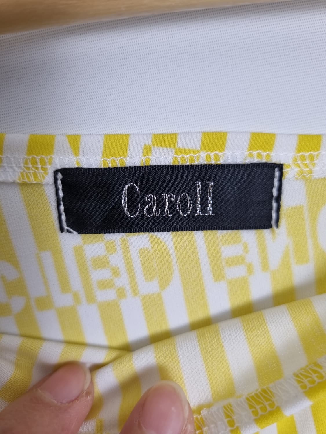 CAROLL 옐로우 언밸런스 반팔 티  상품이미지6