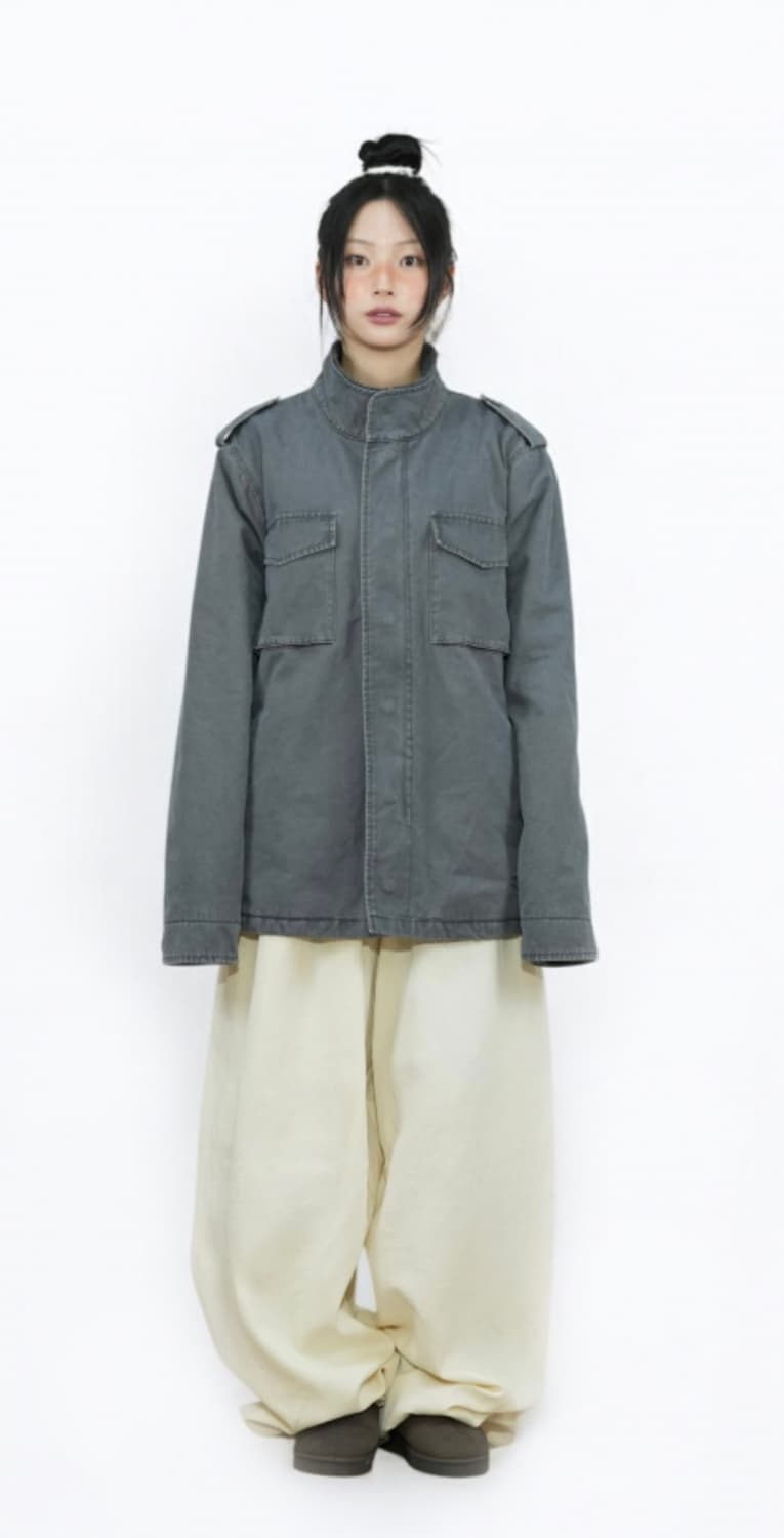 EARTHJIGU) 어스지구 필드 자켓 차콜 상품이미지2