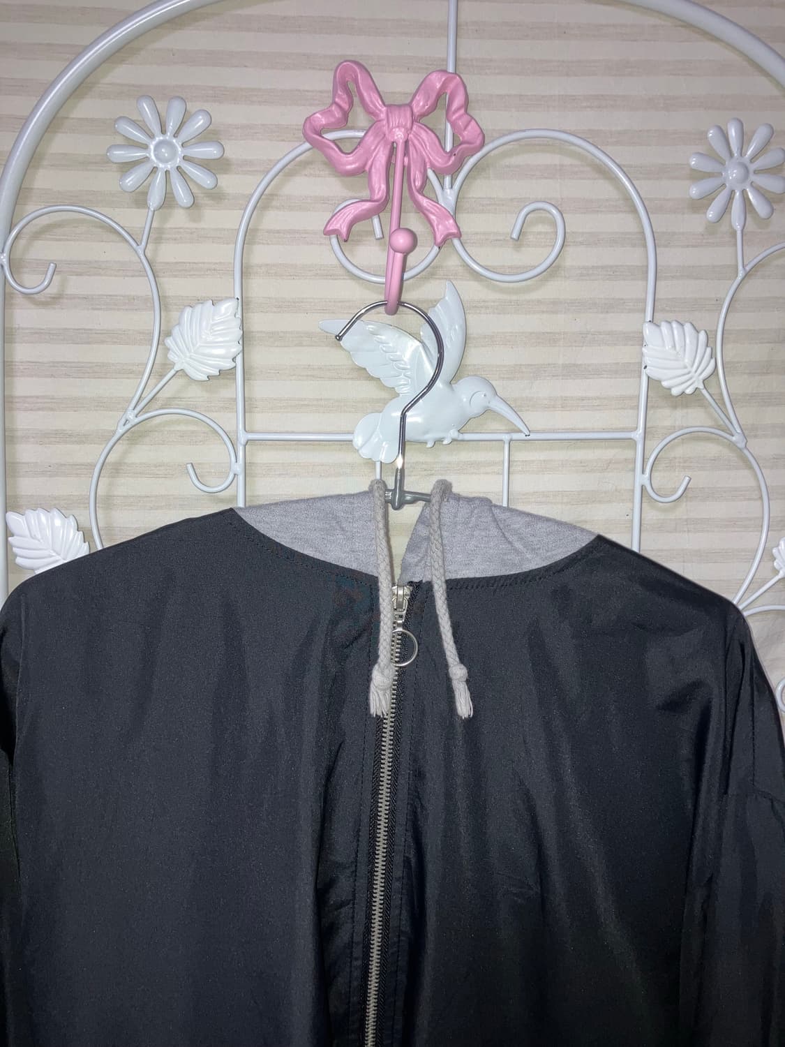 빈티지 블랙 후드 블루종 y2k 스트릿 갸루 펑키 일본빈티지535 fab 상품이미지4