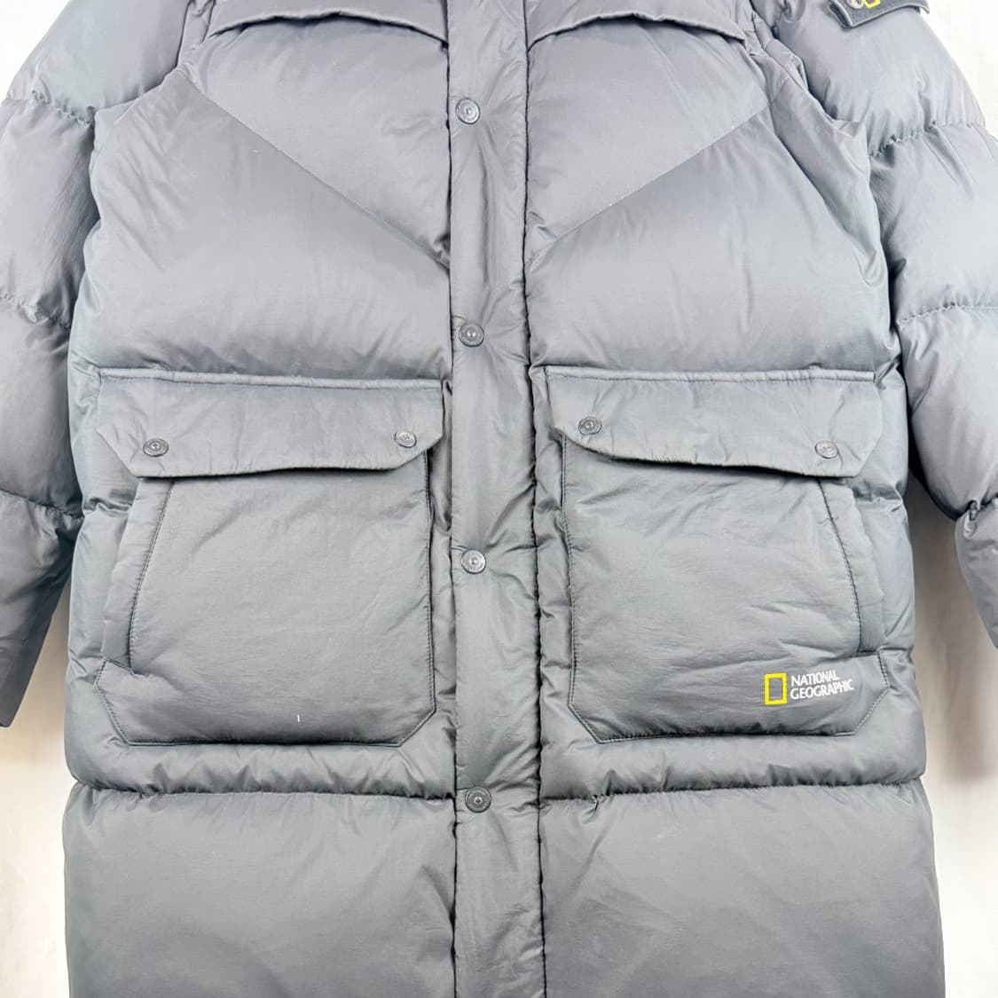 (160) 내셔널지오그래픽 키즈/우먼스 구스다운 롱패딩 차콜 상품이미지4
