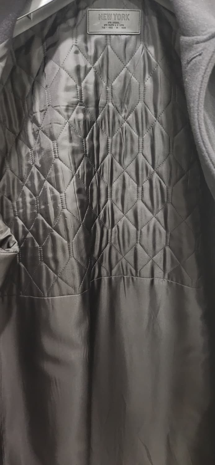 질스튜어트 뉴욕 남성 네이비 울 캐시미어 코트 상품이미지3