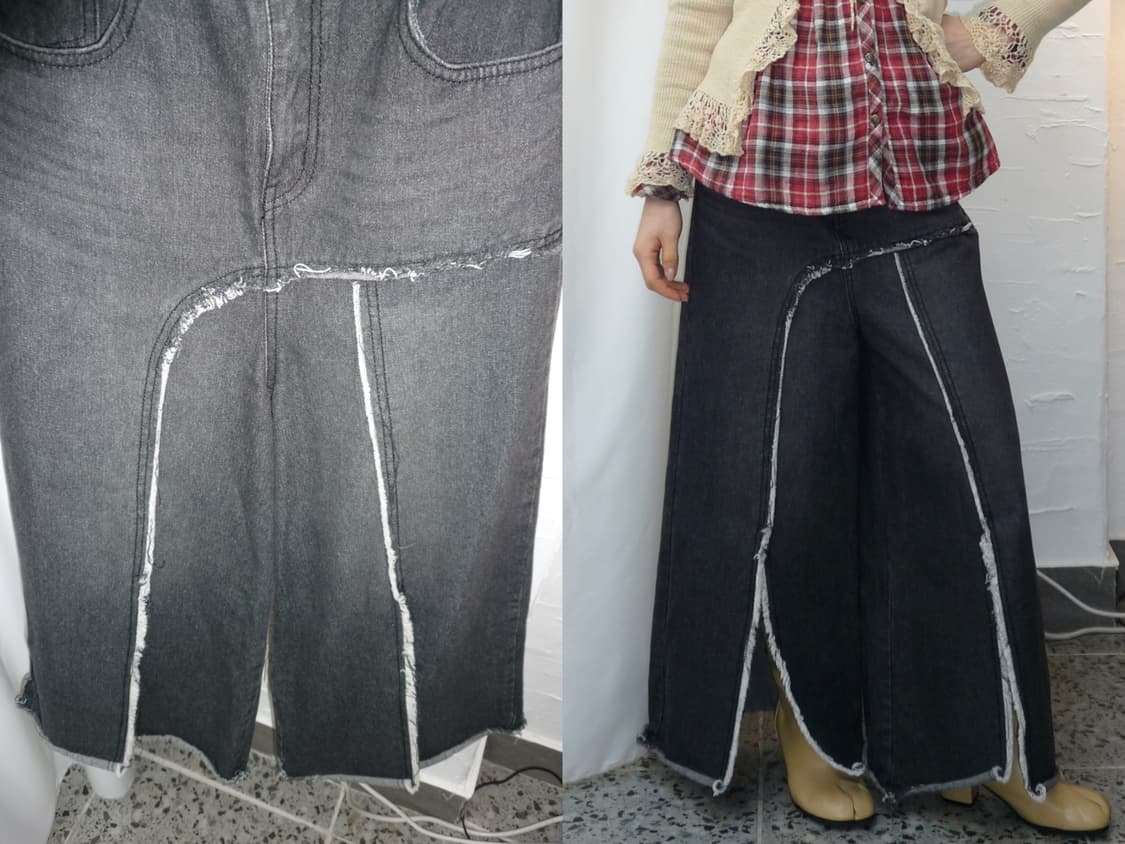 shadow cutline jeans 상품이미지1
