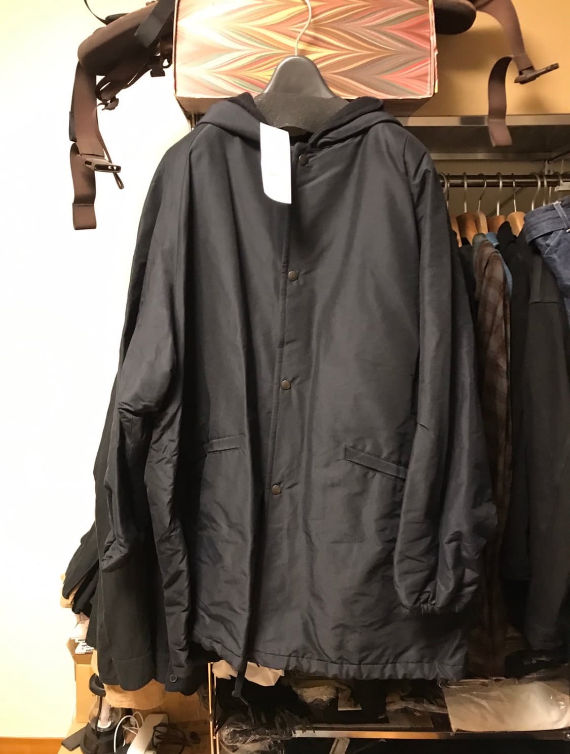 comoli 코모리 코튼 실크 후드 코트 상품이미지4