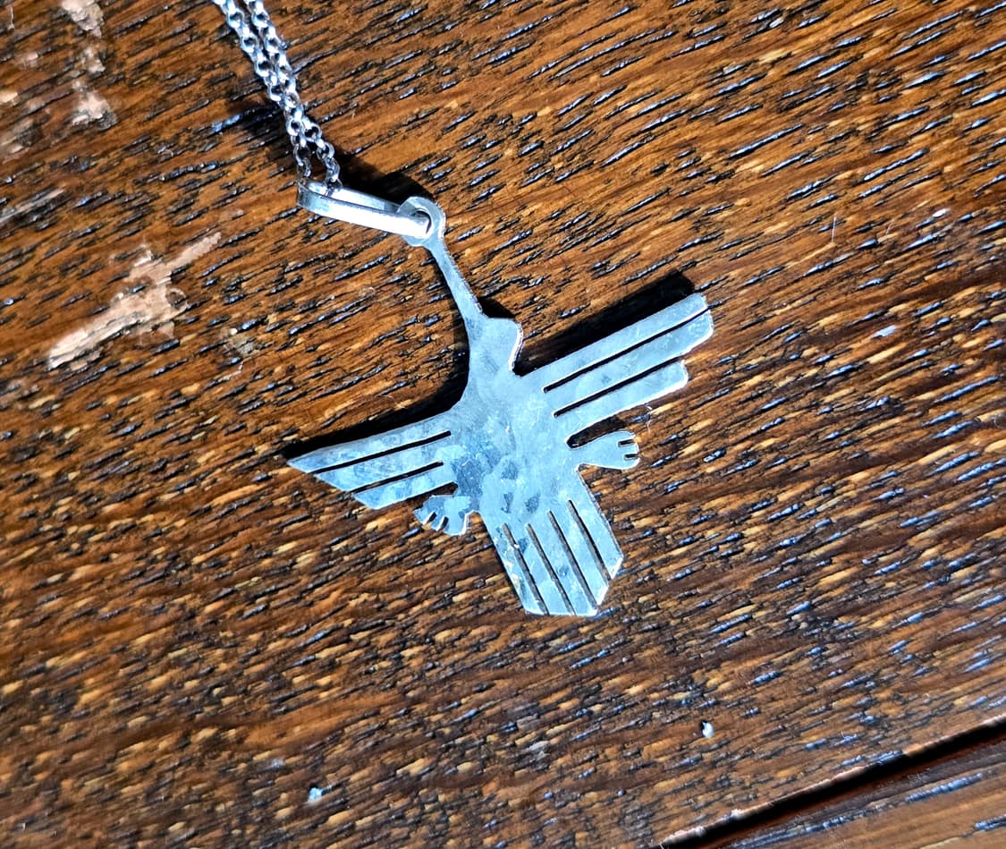 🇺🇸빈티지 네이티브 아메리칸 벌새 실버 목걸이 상품이미지1