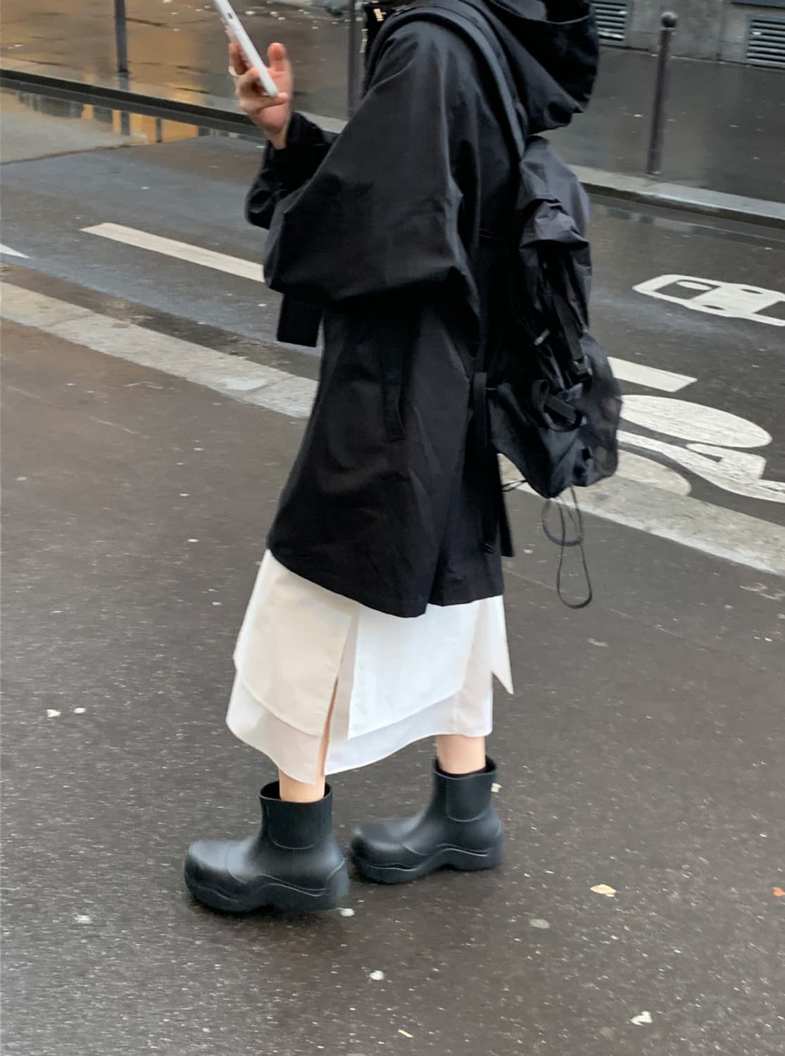 리어스 런던 후디드 코트 블랙 바람막이 야상 상품이미지6