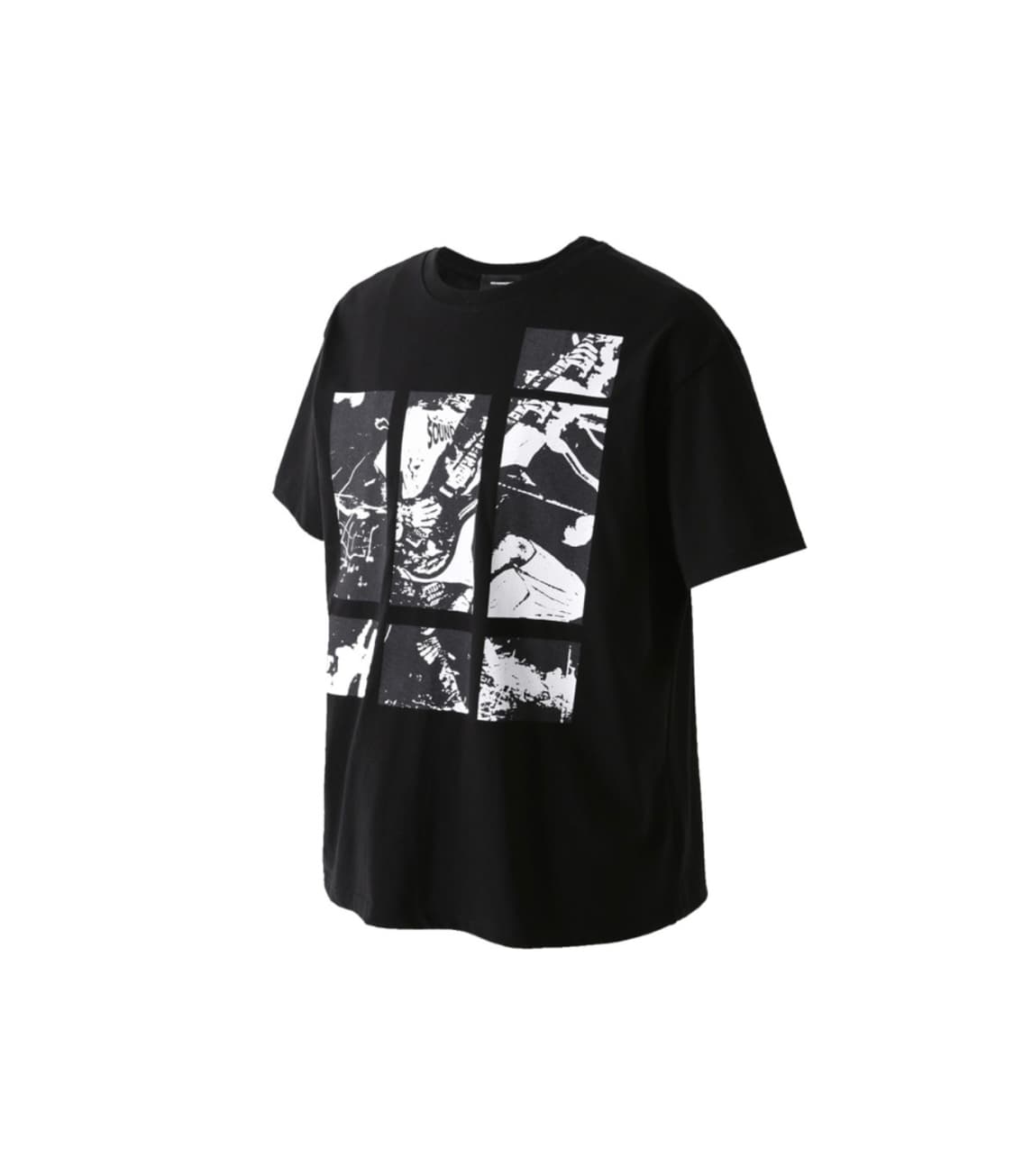 로어링라드 패치 프린트 오버 티셔츠 블랙 L 상품이미지1