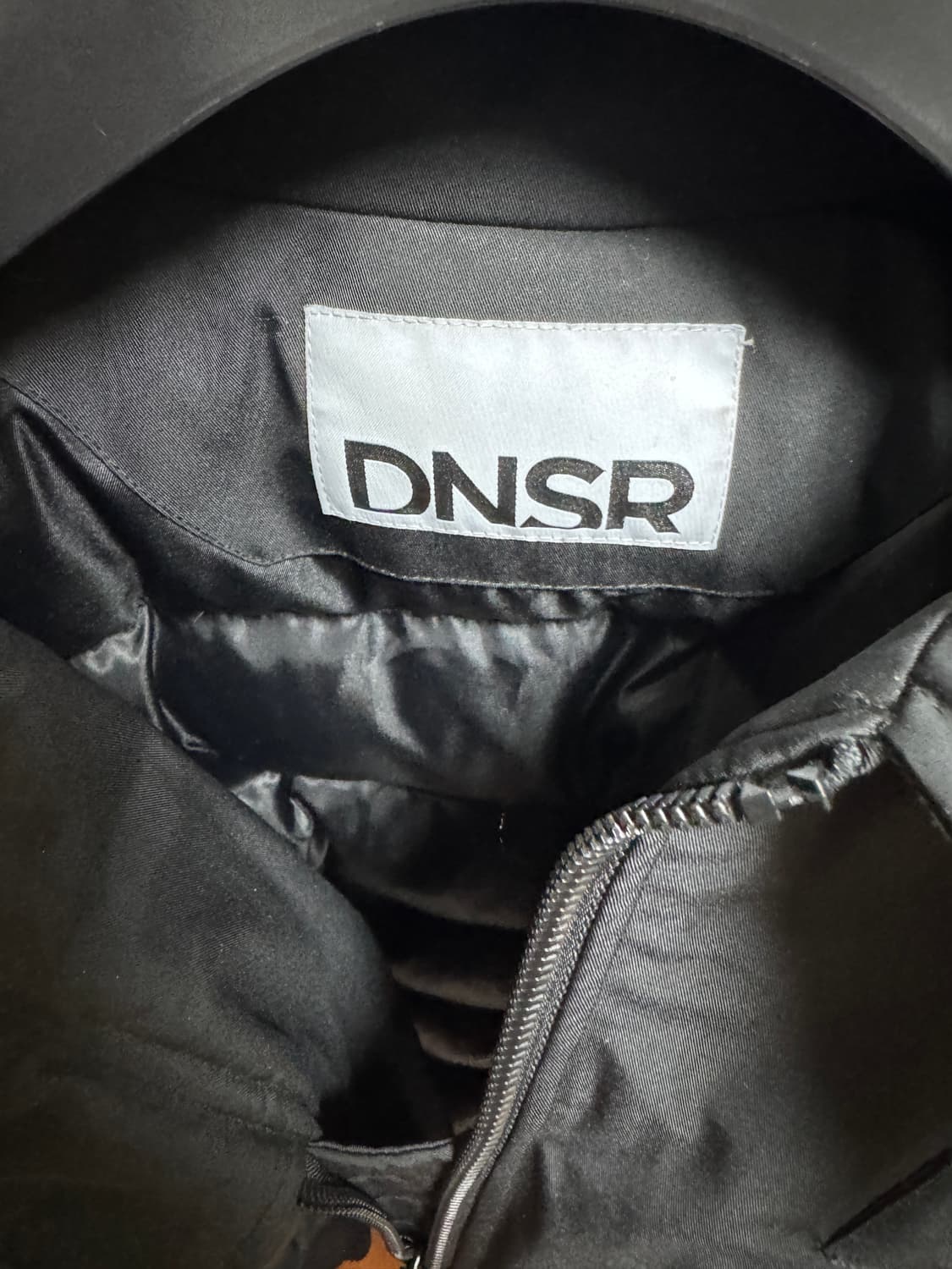 디앤써(DNSR) 플라이트 덕다운 크롭 점퍼 블랙 L사이즈 상품이미지2