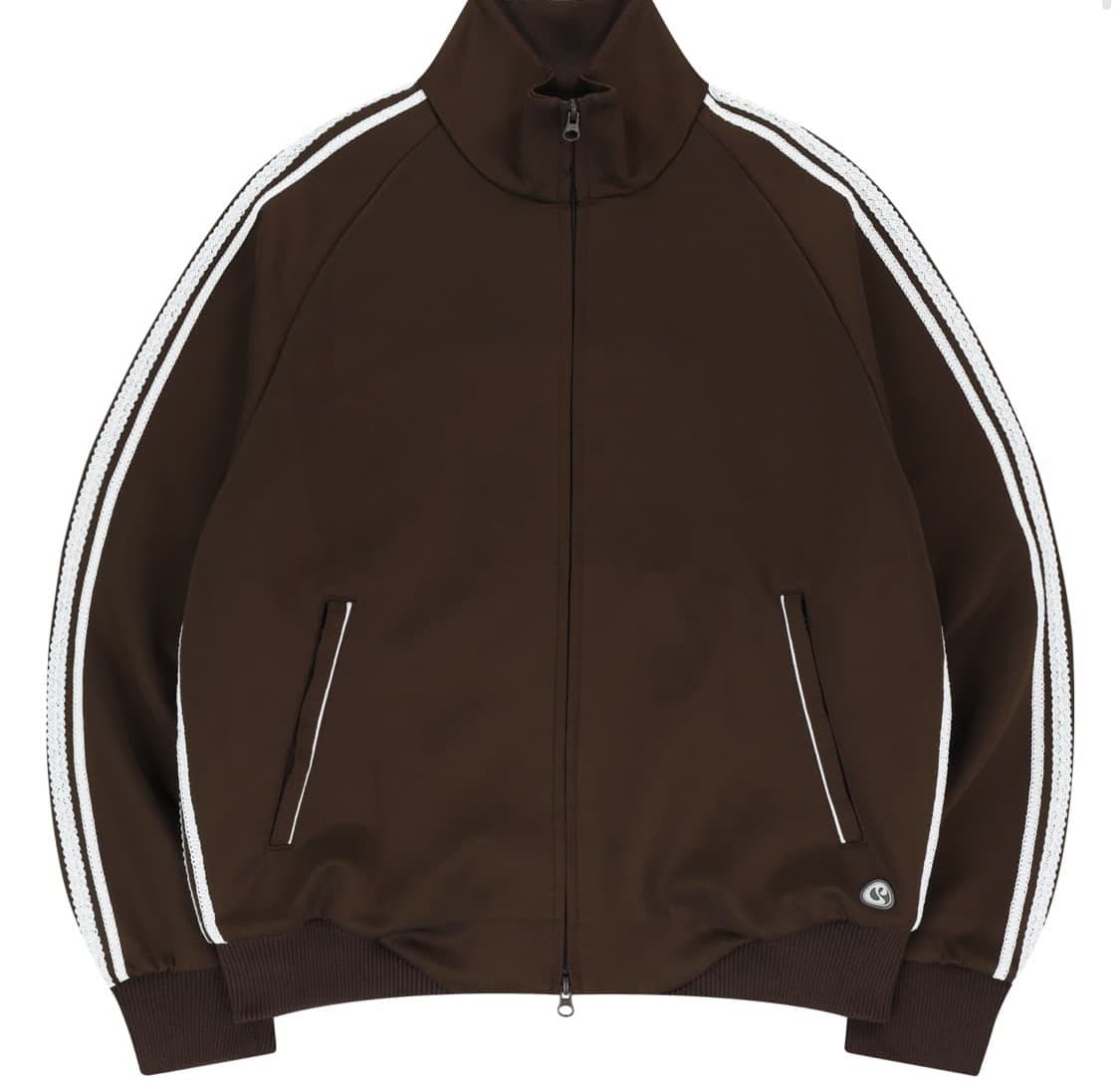 코이세이오 레이스 트랙 자켓 브라운 상품이미지1