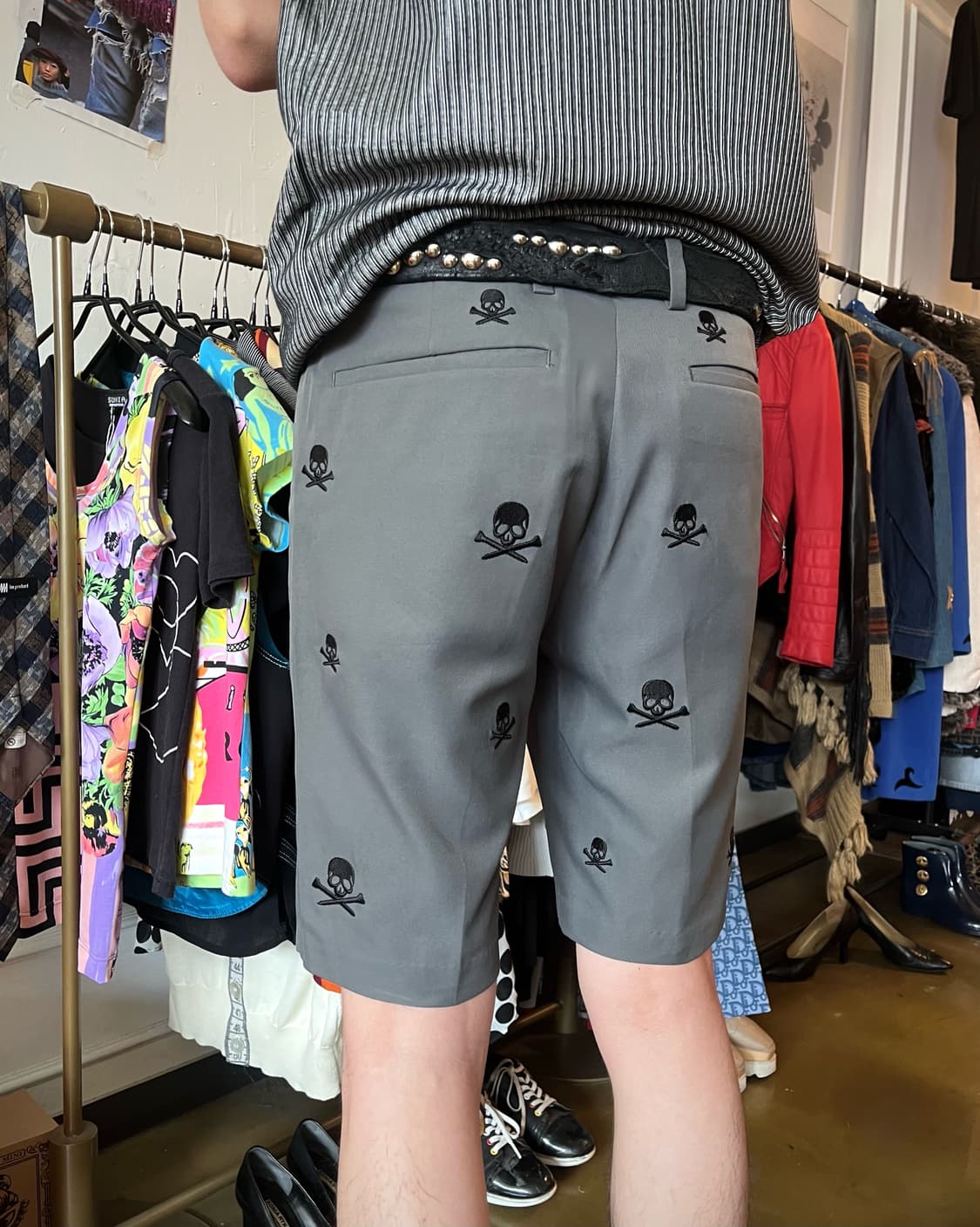 G/FORE Vintage Skull Embroidery Shorts 상품이미지3