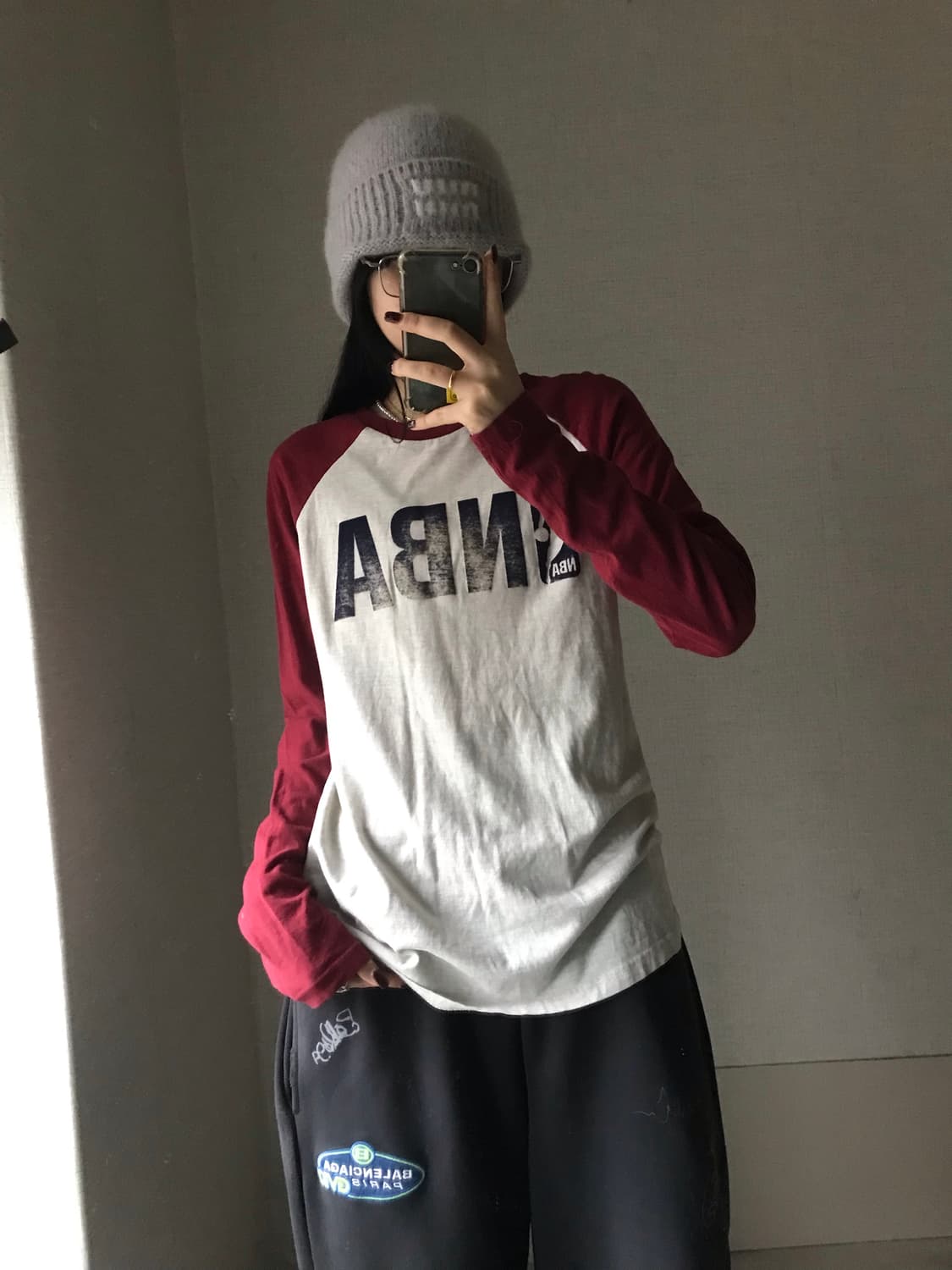 NBA 버건디 나그랑 롱슬리브 상품이미지3