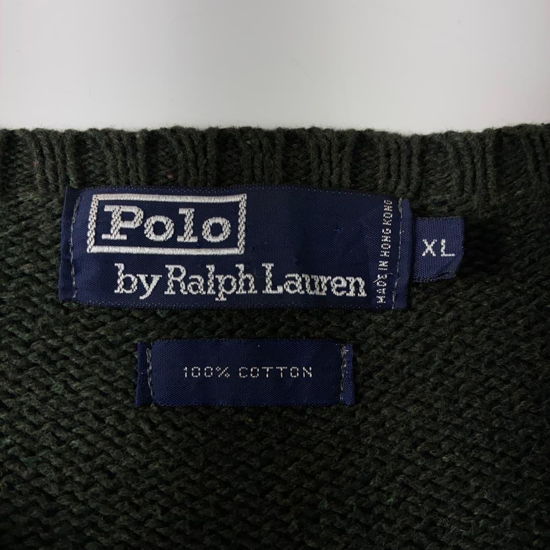 Polo 폴로 랄프로렌 90‘s 그린카키 라운드 니트 상품이미지4