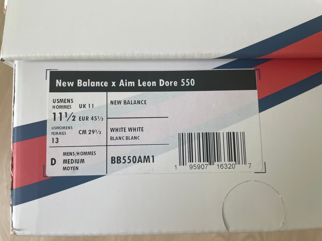 뉴발란스 x 에메 레온 도르 550 화이트 레더 상품이미지3