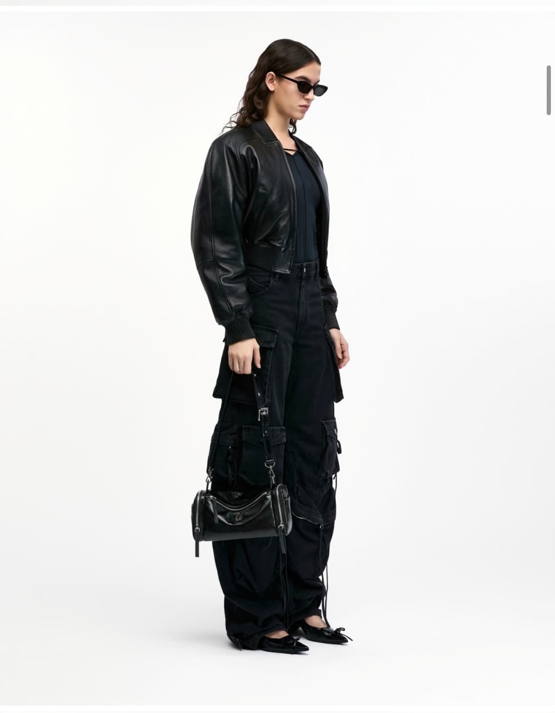 Perfec Multi Pocket Shoulder S Black 상품이미지6