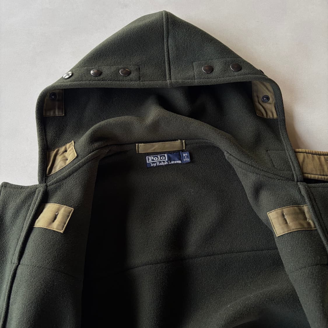 [M]폴로 랄프로렌 90s 울 더플코트 올리브 상품이미지9
