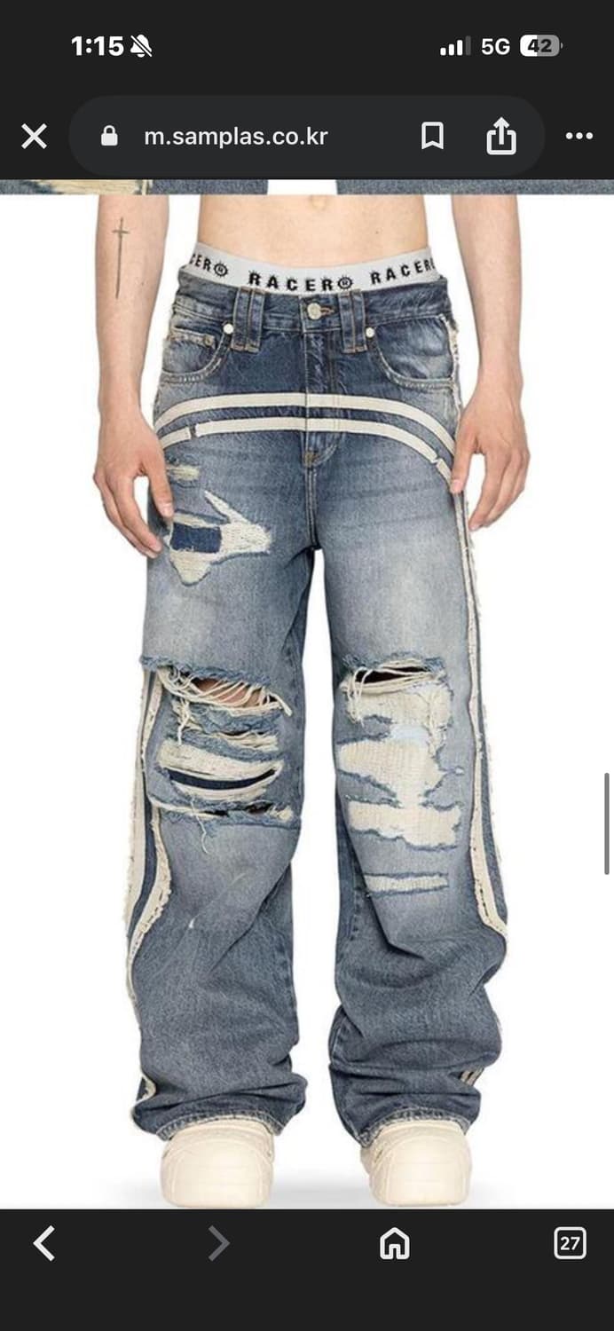 레이서월드와이드 청바지 상품이미지1