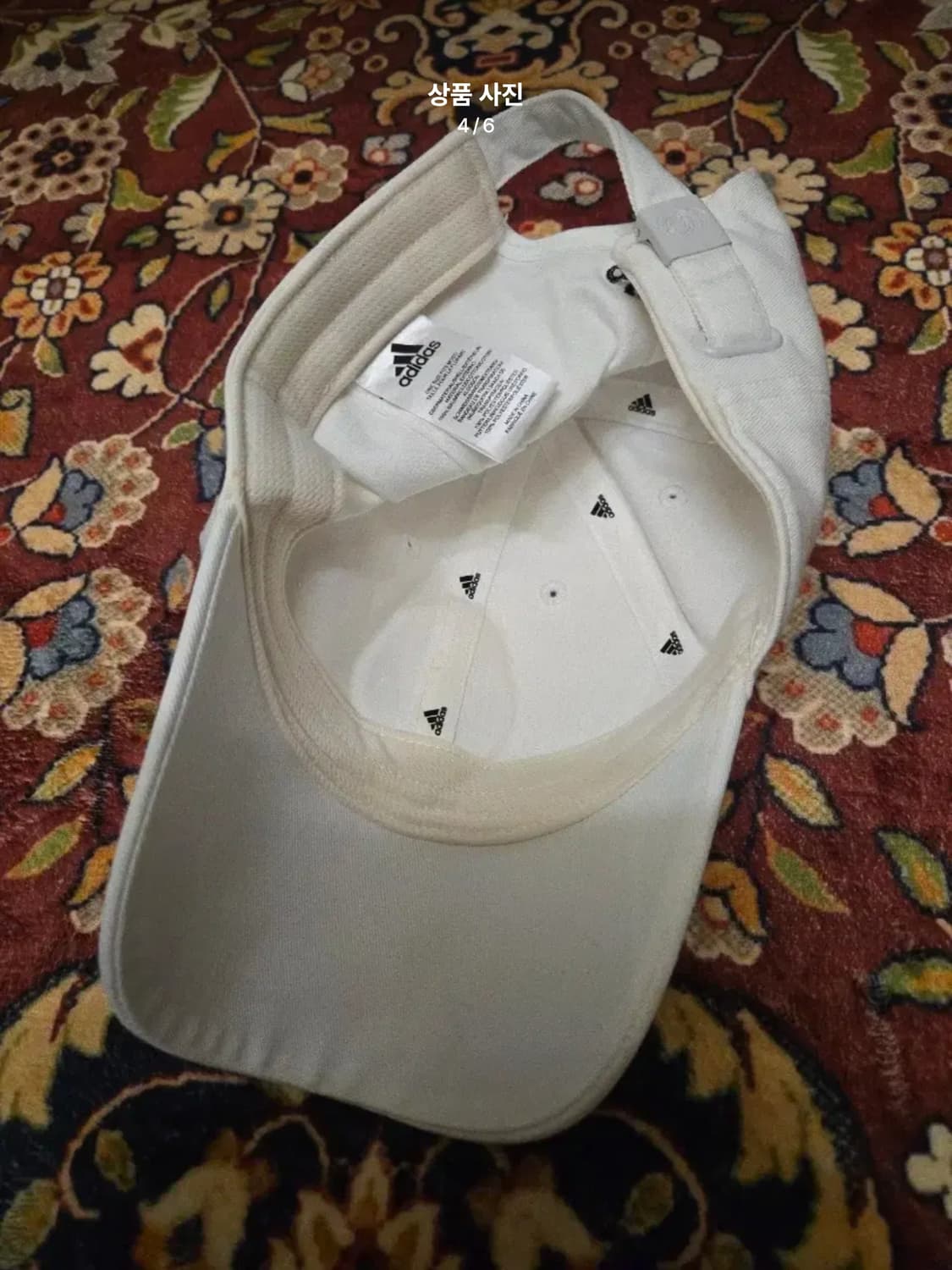 아디다스 레알 마드리드 삼선 볼캡 / 화이트 상품이미지4