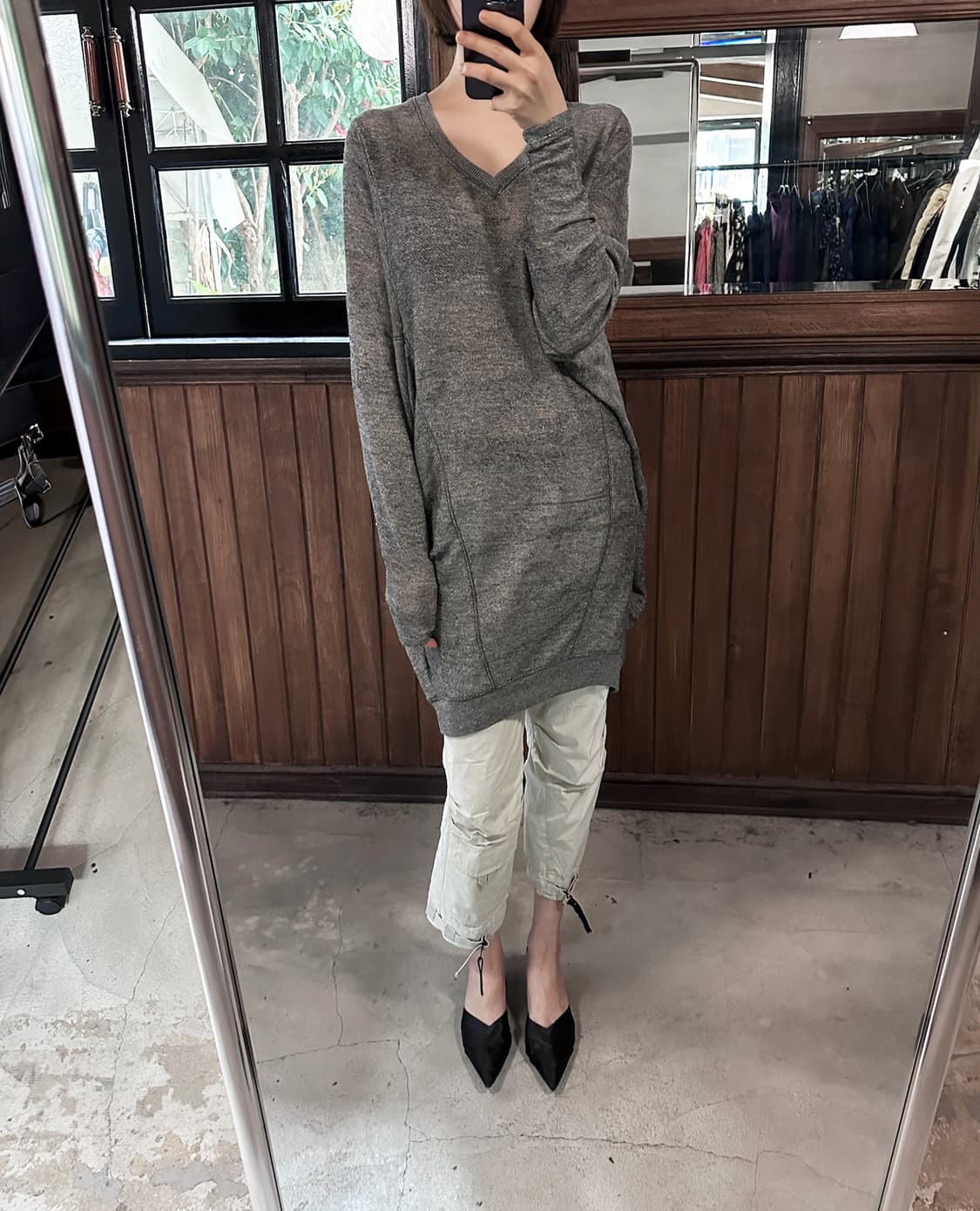 DIESEL v-neck sweatshirt 상품이미지4