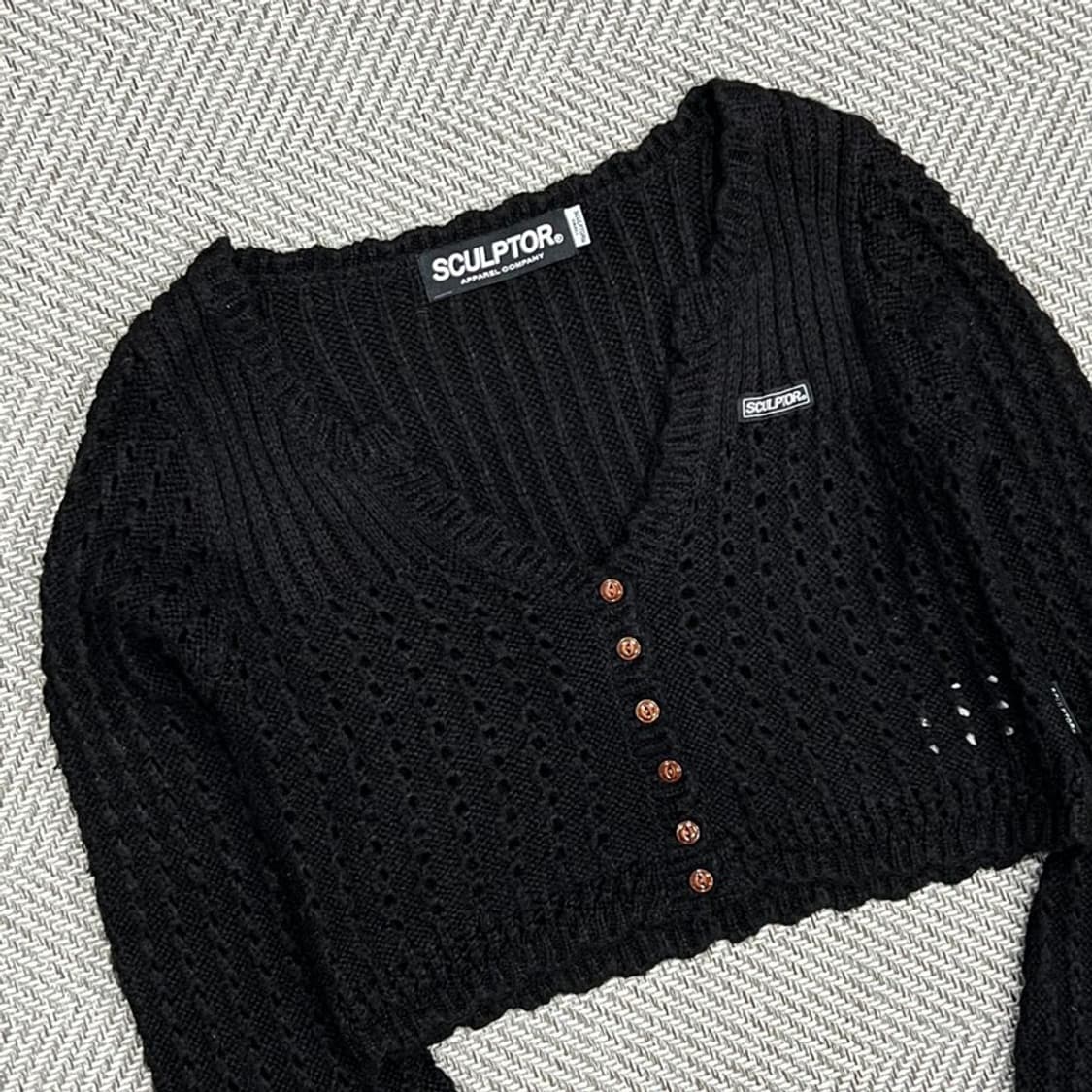 스컬프터 펀칭 가디건 v0888  상품이미지4
