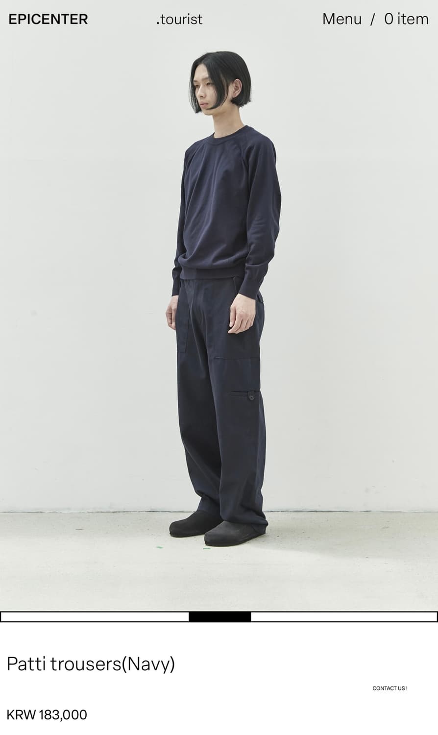 에피센터투어리스트 팬츠 patti trousers Navy 상품이미지2