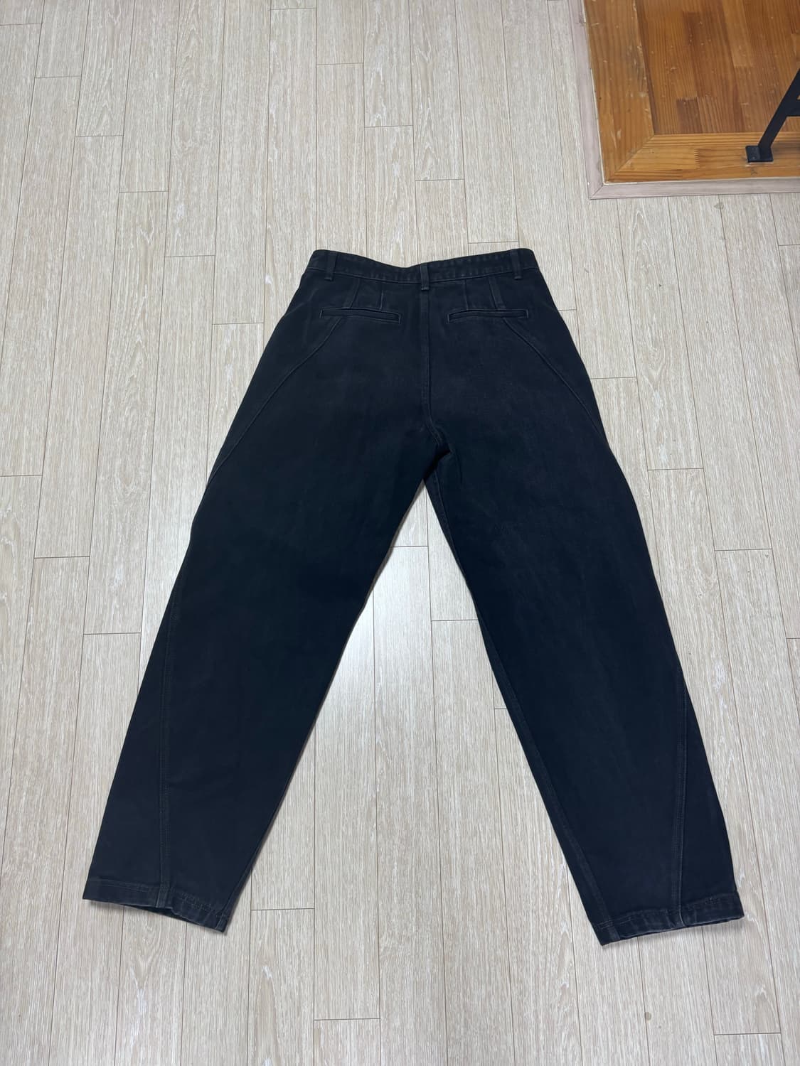 쿠어 딥 플리츠 커브드 팬츠 M사이즈 상품이미지3