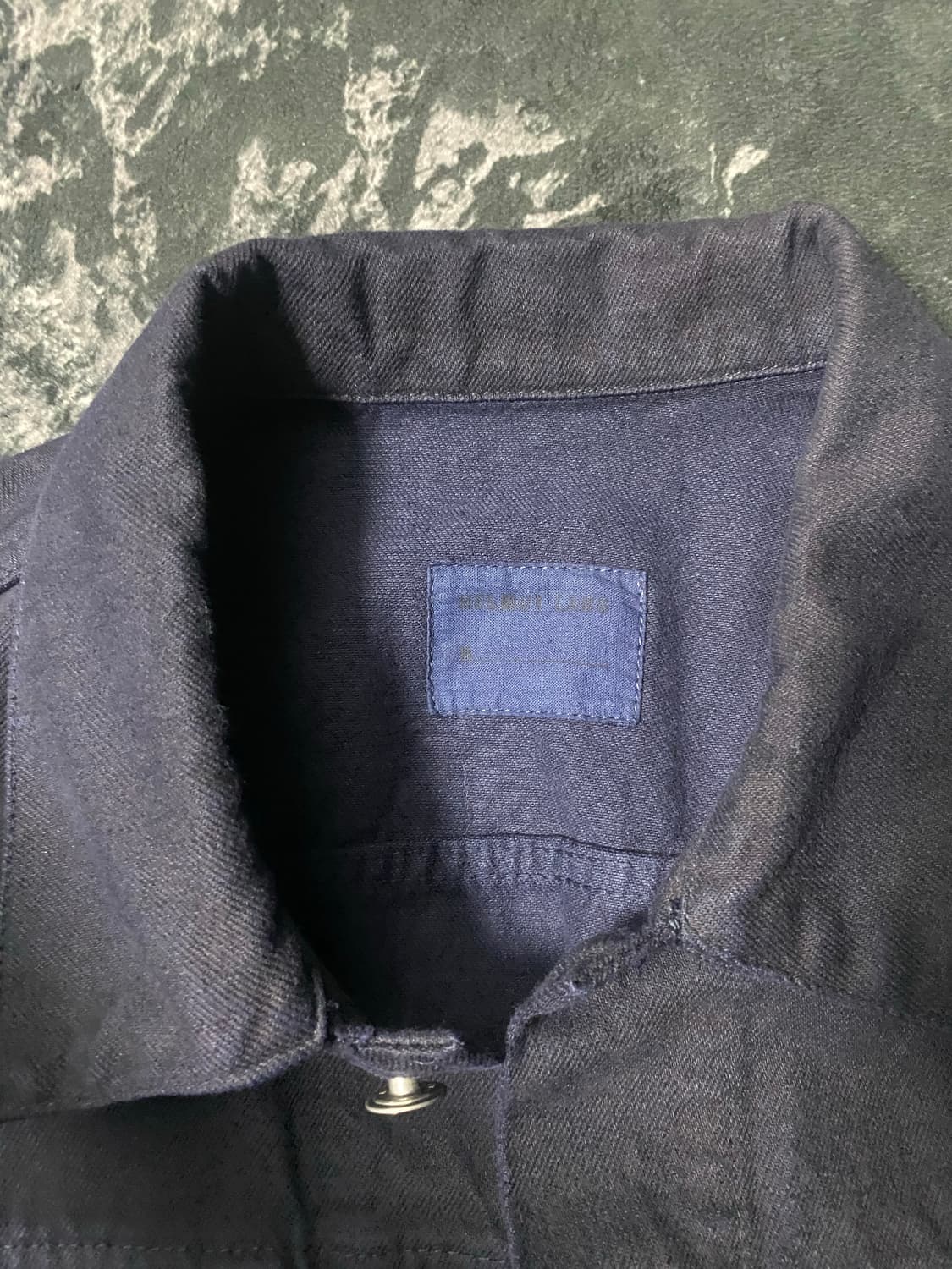 90s 헬무트랭 네이비 다이드 트러커 52사이즈 상품이미지3