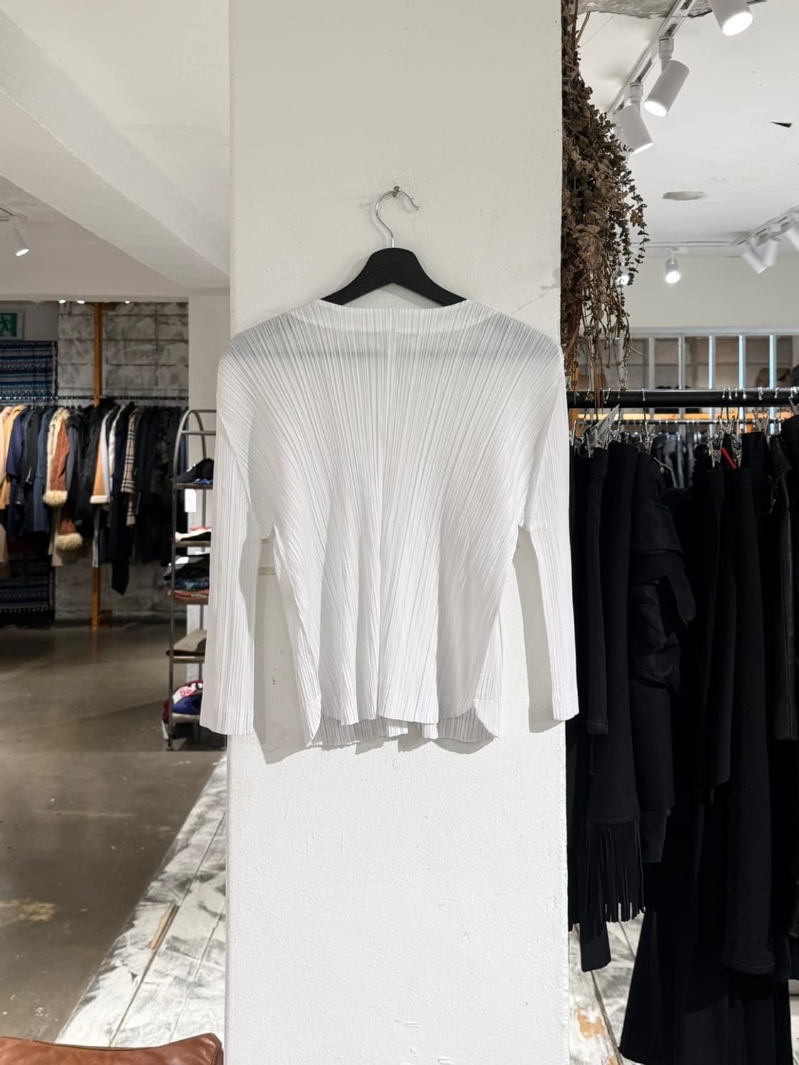 풀리츠플리즈 화이트 베이직 집업 가디건 상품이미지6