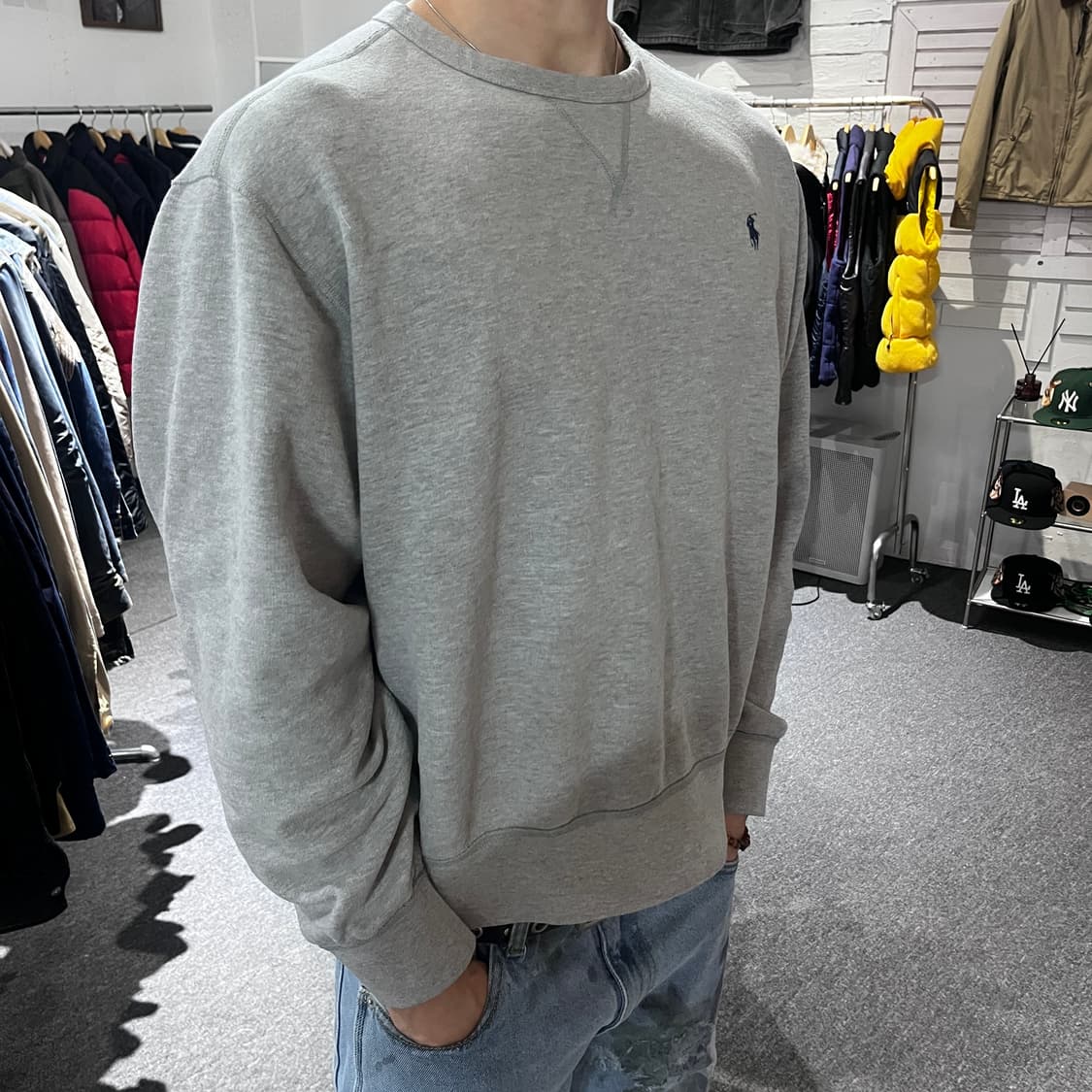 폴로 랄프로렌 그레이 맨투맨 상품이미지5