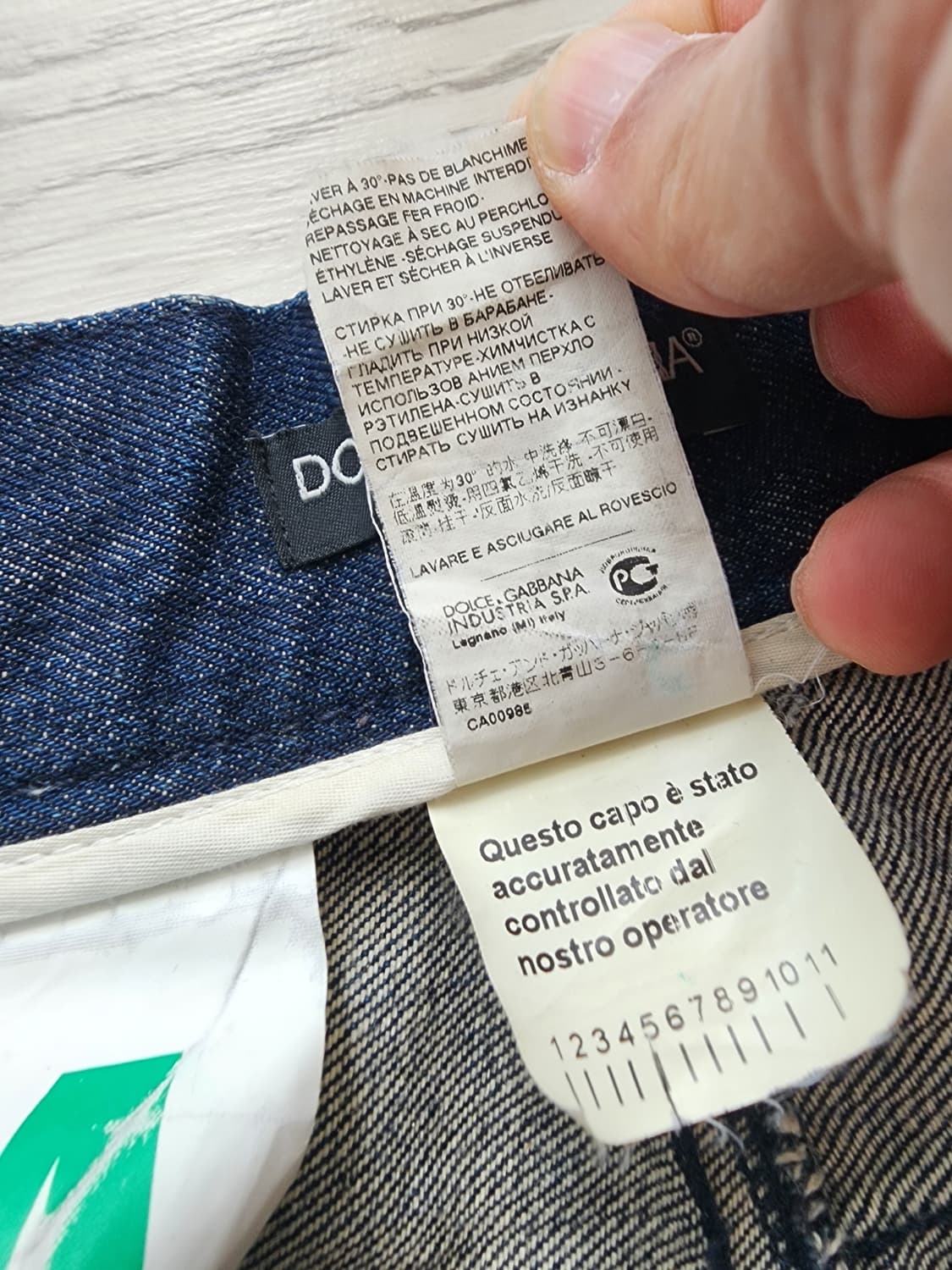 돌체앤가바나 정품 워싱 데님 팬츠 팜 50(34인치)사이즈 남성 청바지 상품이미지8