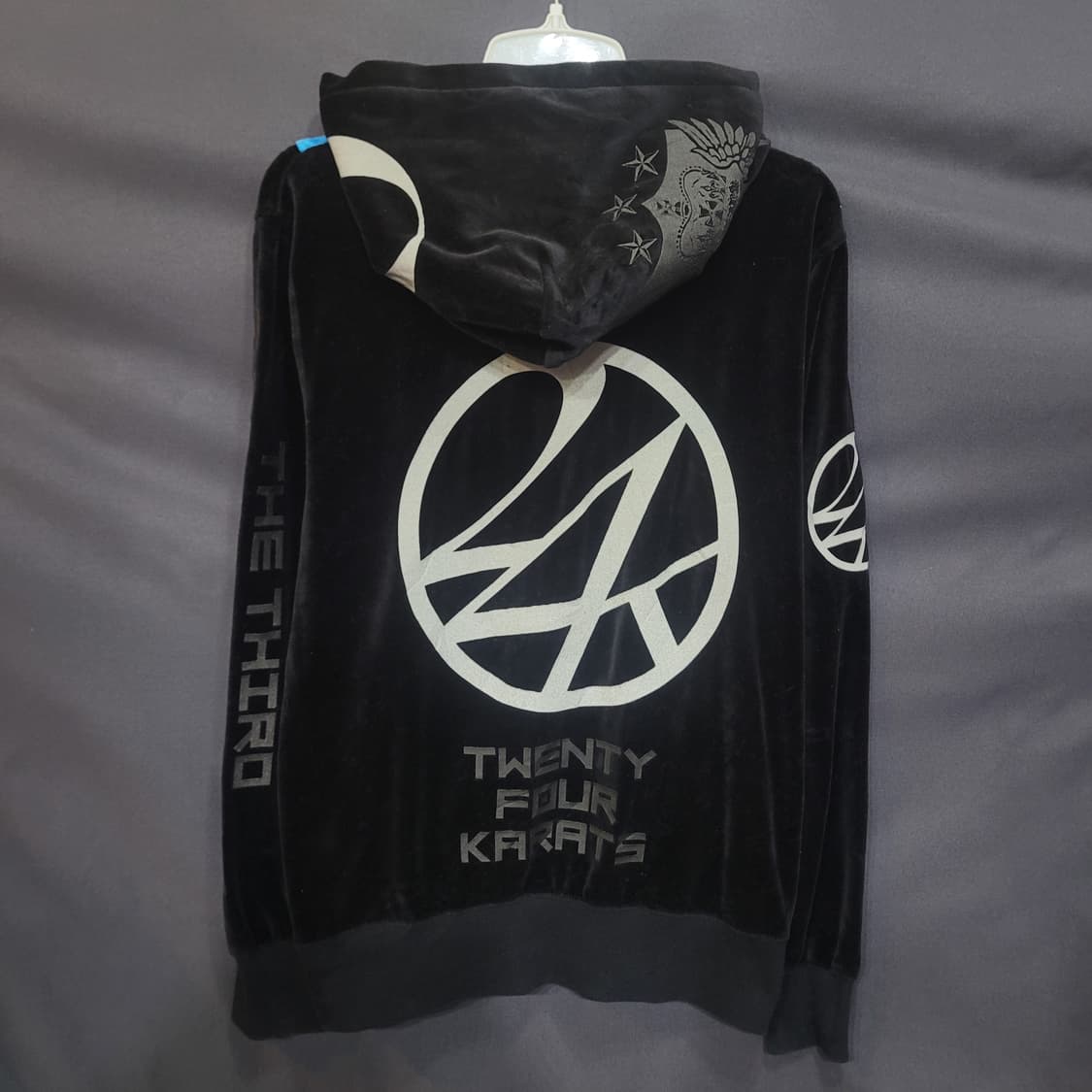 24karats ZERO 벨벳 집업후드 상품이미지4