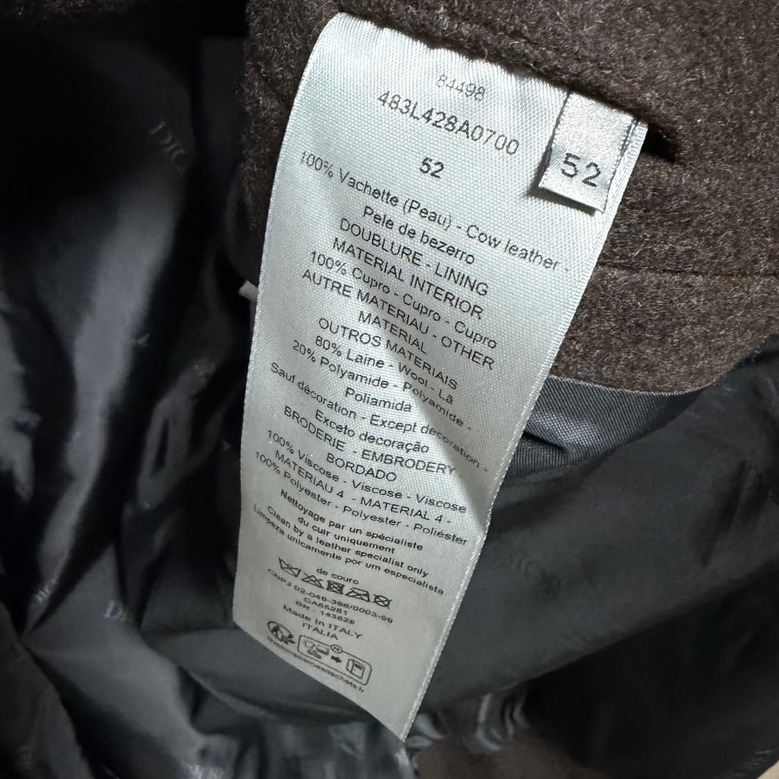 [S+급/52] 디올 1947 레터링 스타디움 바시티 자켓 풀구성 상품이미지7