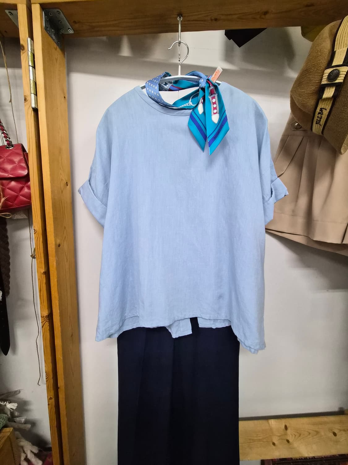 마쥬 루즈핏 셔츠블라우스. 산드로  레이온 슬랙스 상품이미지2