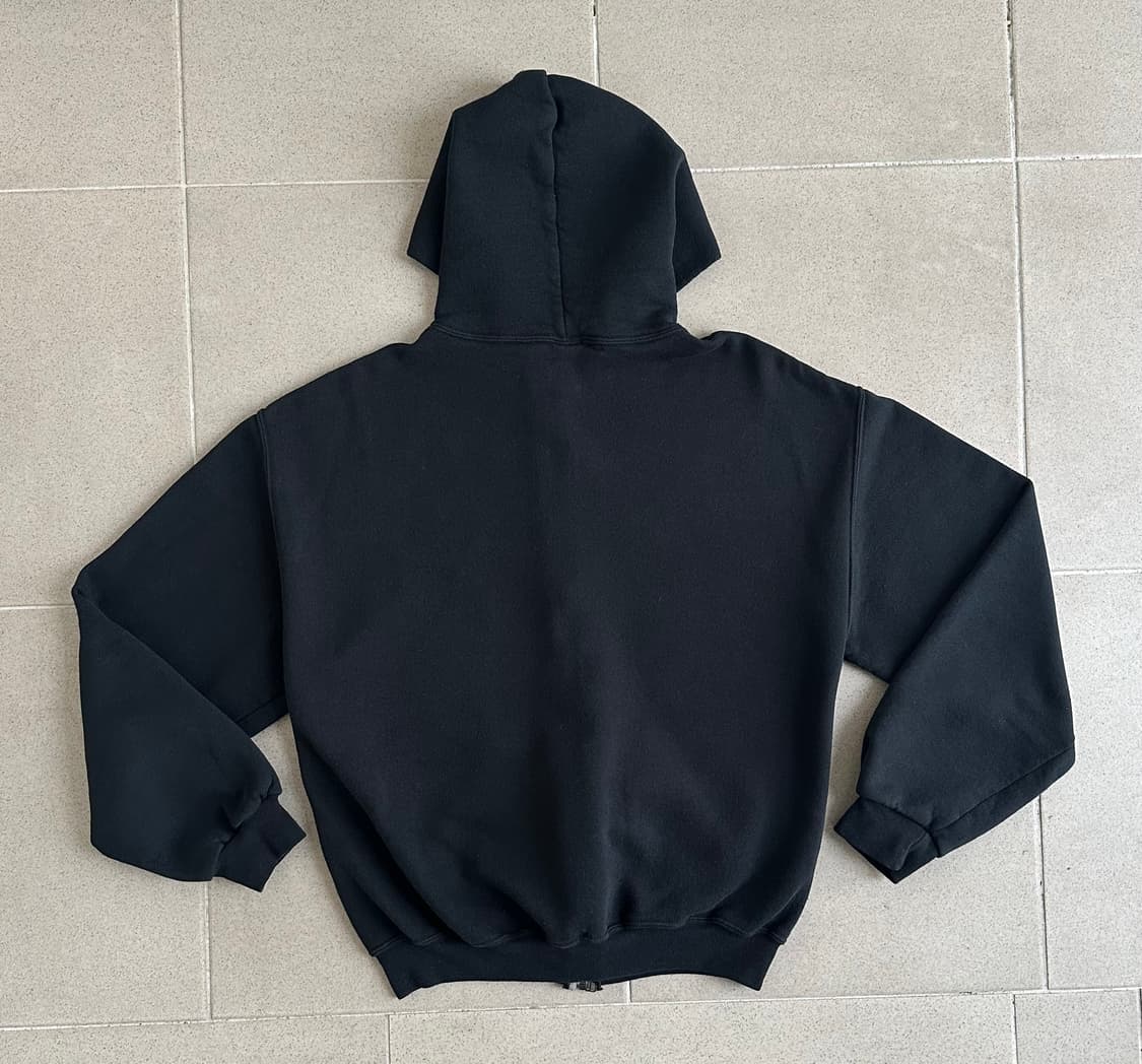90s 빈티지 러셀 후드집업 블랙 M 상품이미지2