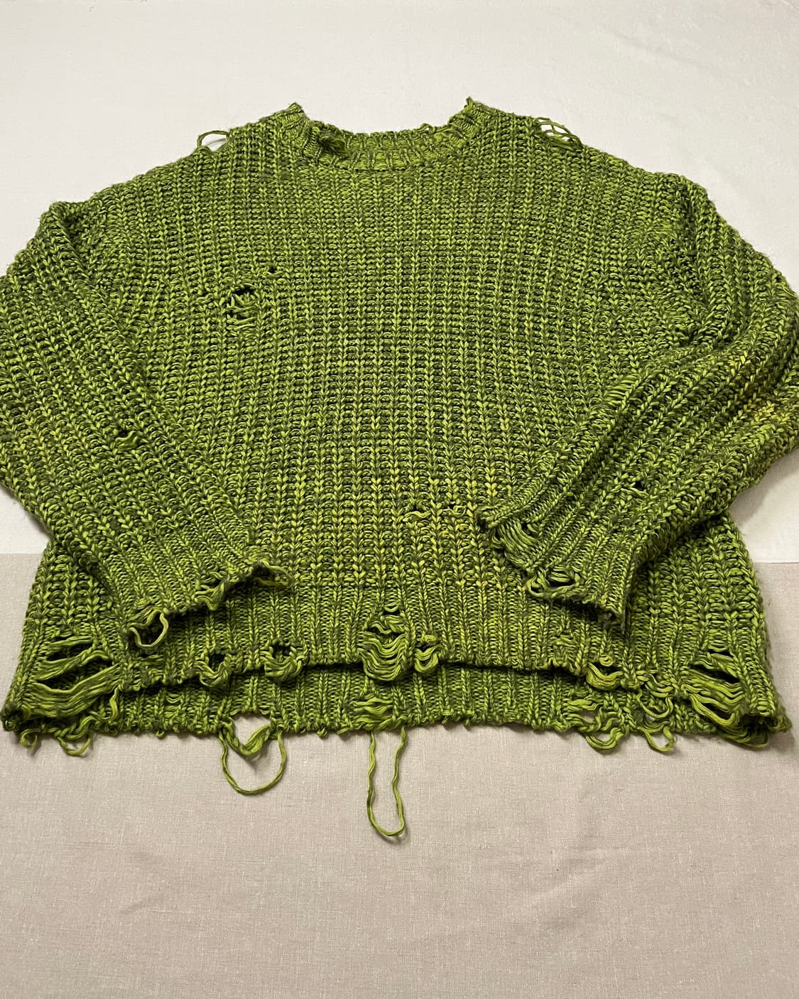 카미야 데미지 니트 kamiya distressed knit 상품이미지3