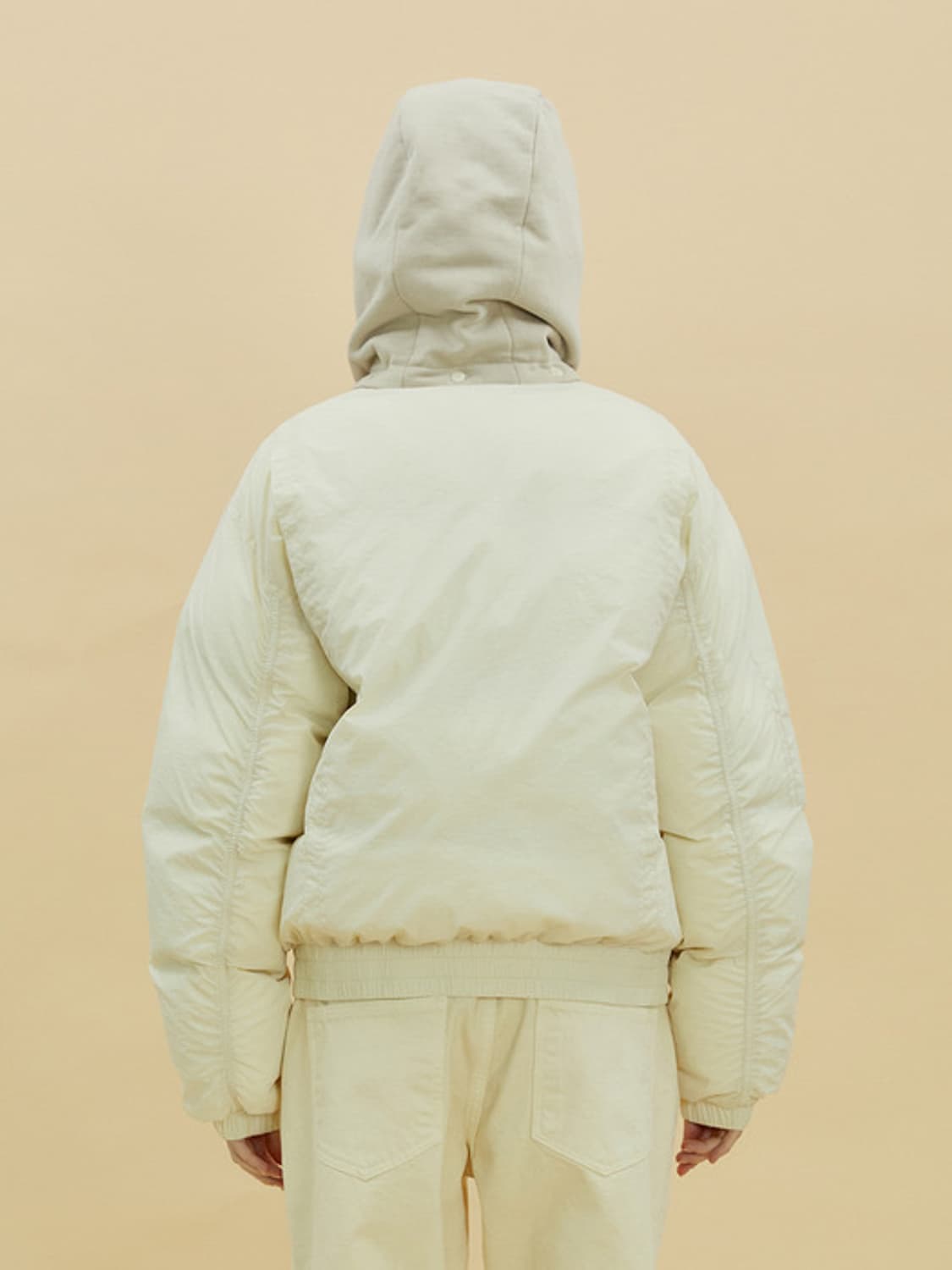 13MONTH 후드 패딩 아이보리 상품이미지2