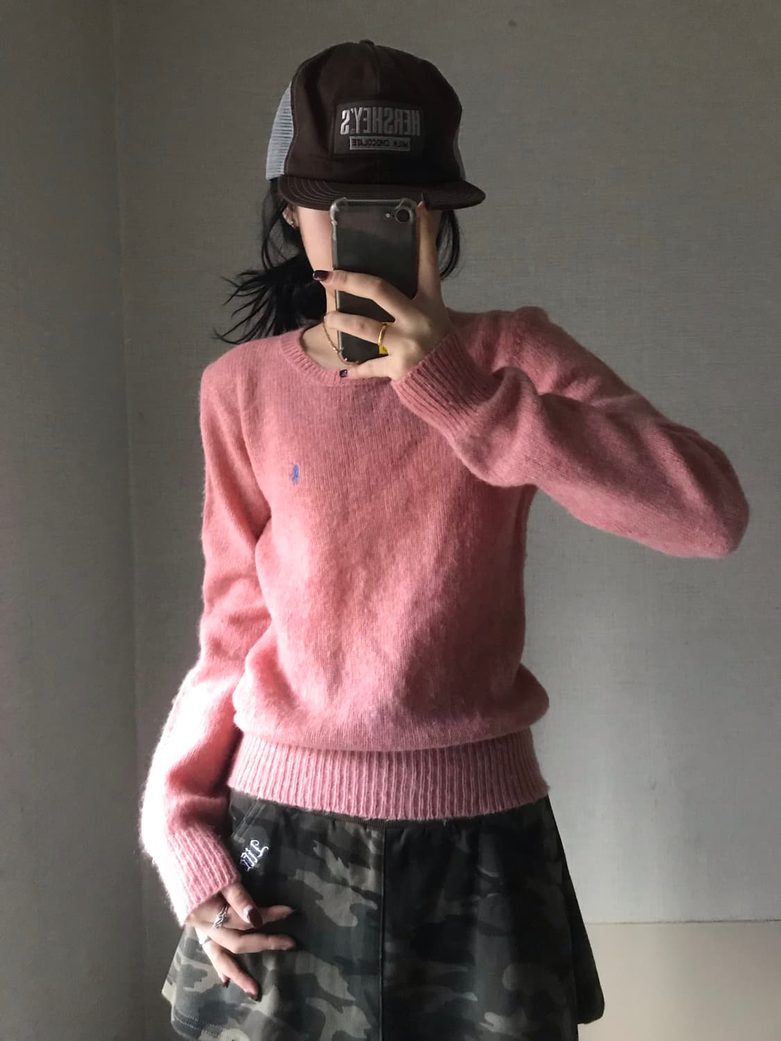 폴로 핑크 니트 상품이미지1
