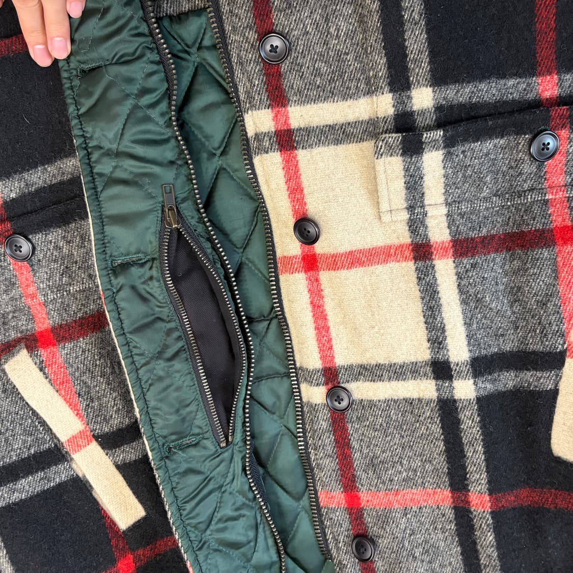 90s 90년대 일경물산 폴로 울 하프 코트 자켓 상품이미지9