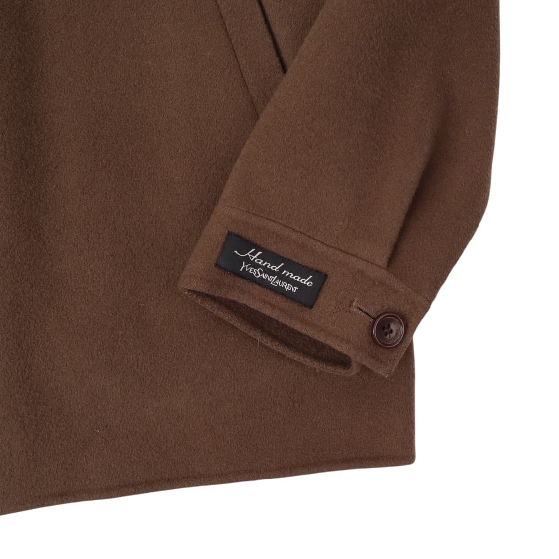 입생로랑 핸드메이드 브라운 울 블루종 집업 자켓 상품이미지4