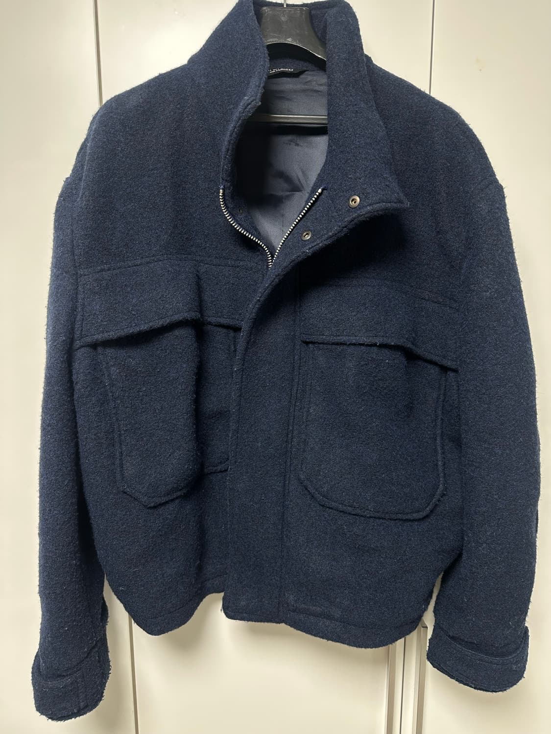 자라 울 자켓 네이비 L 상품이미지1