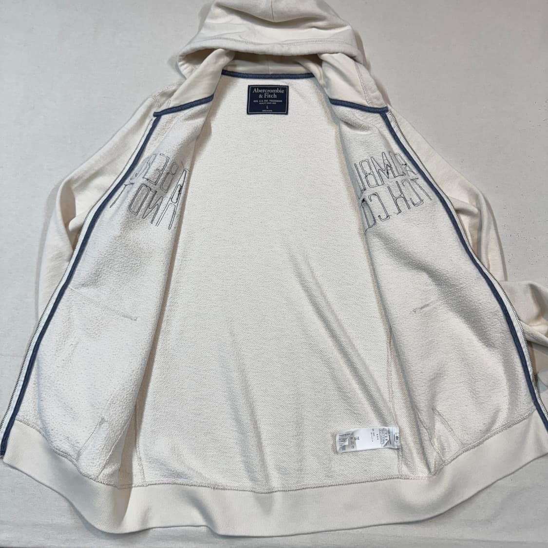 L) 아베크롬비 스펠로고 2way 후드집업 상품이미지5