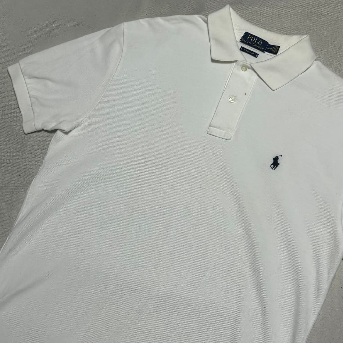 🫶🏻 폴로랄프로렌 클래식핏 화이트 반팔 카라티 🫶🏻 상품이미지2