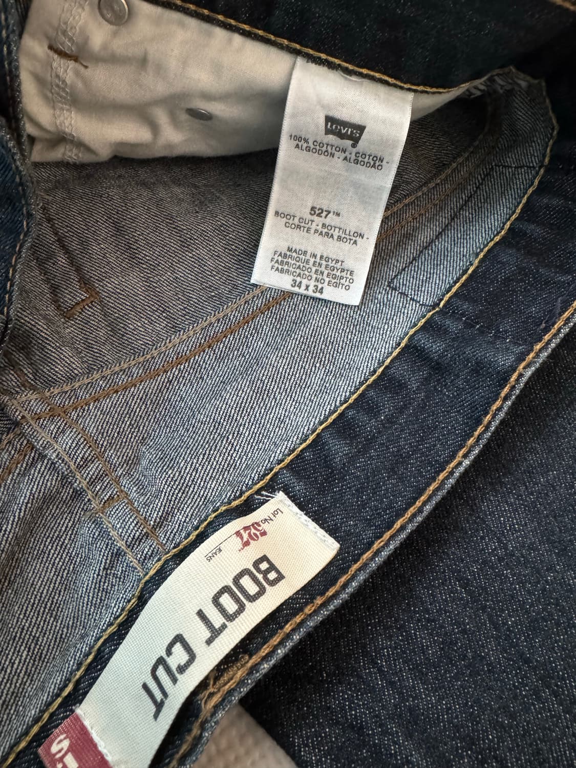 리바이스 527 BOOT CUT 부츠컷 데님팬츠  34 x34 상품이미지5
