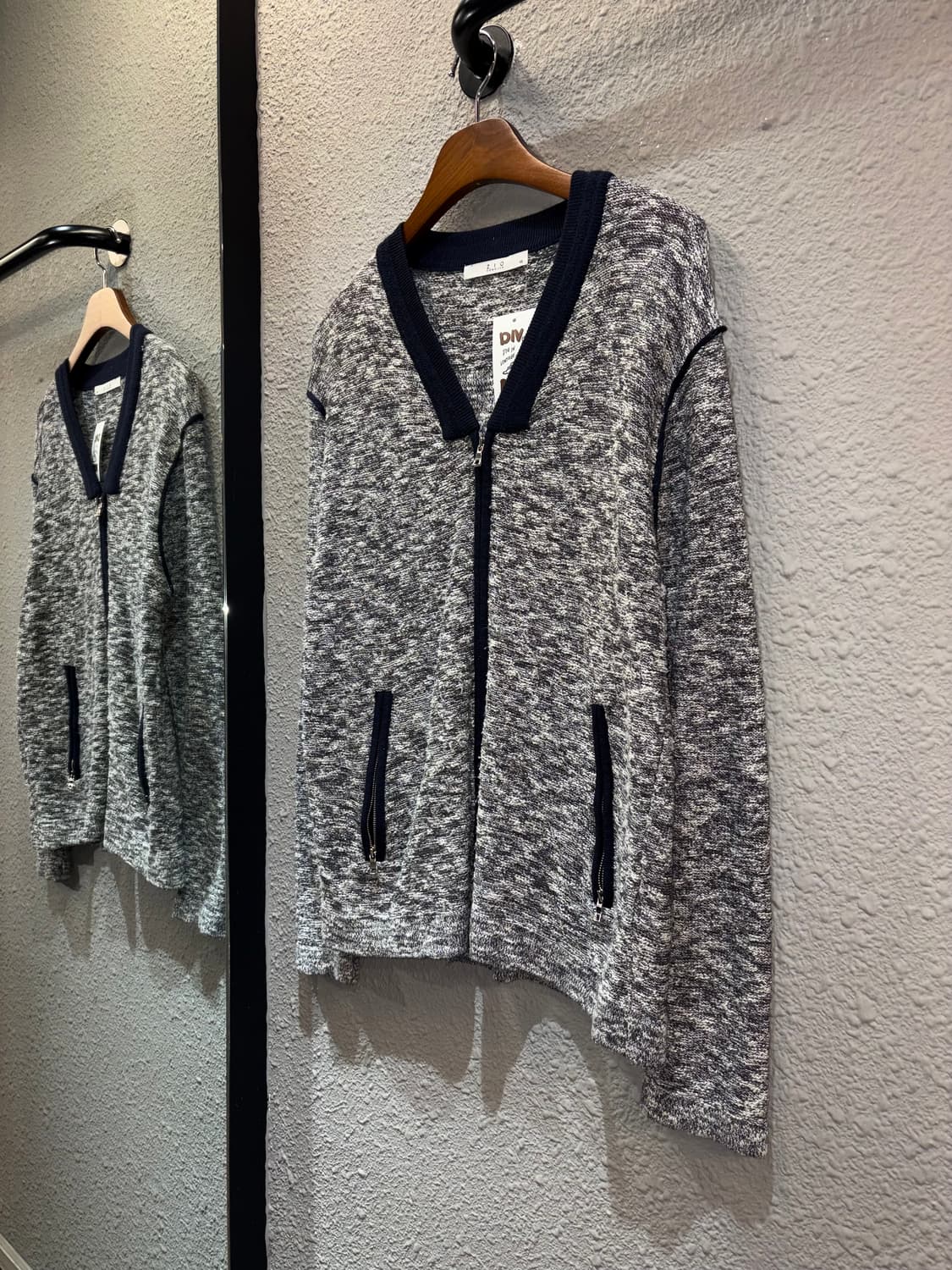 지오송지오 니트 풀집업 상품이미지1