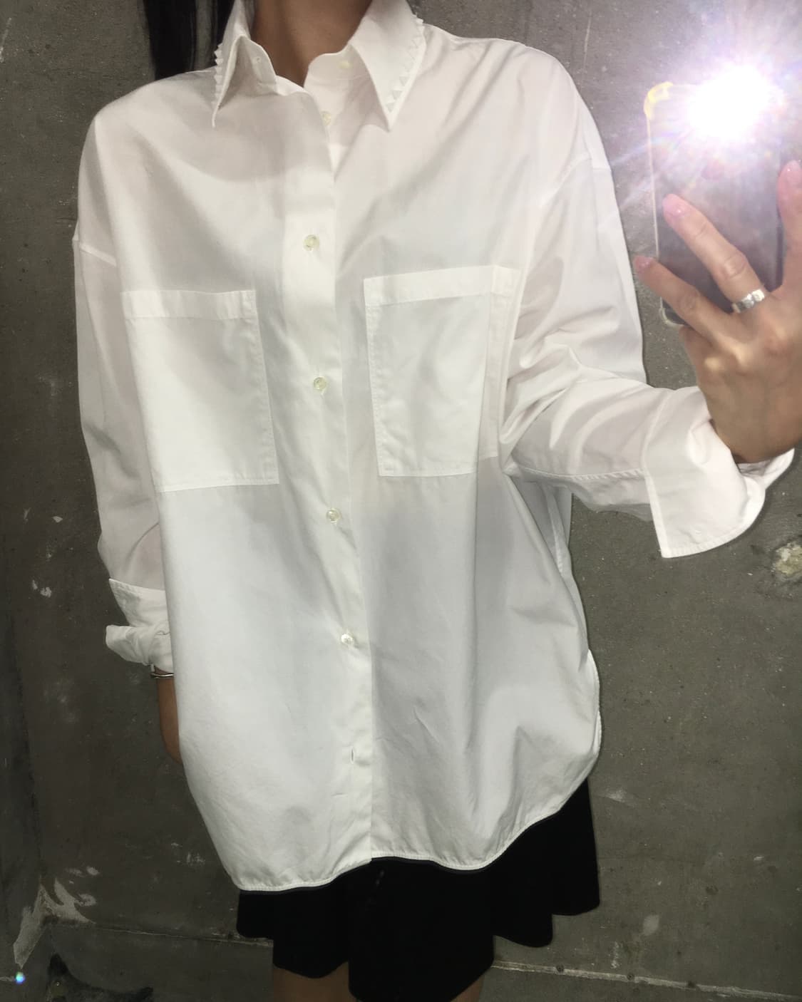 Valentino 발렌티노 화이트 스터드 셔츠 상품이미지2